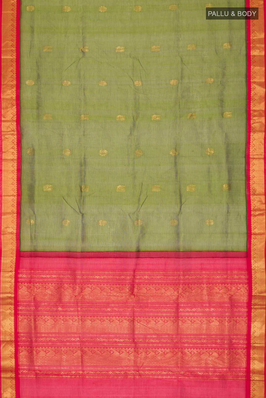 Green Silk Cotton Saree