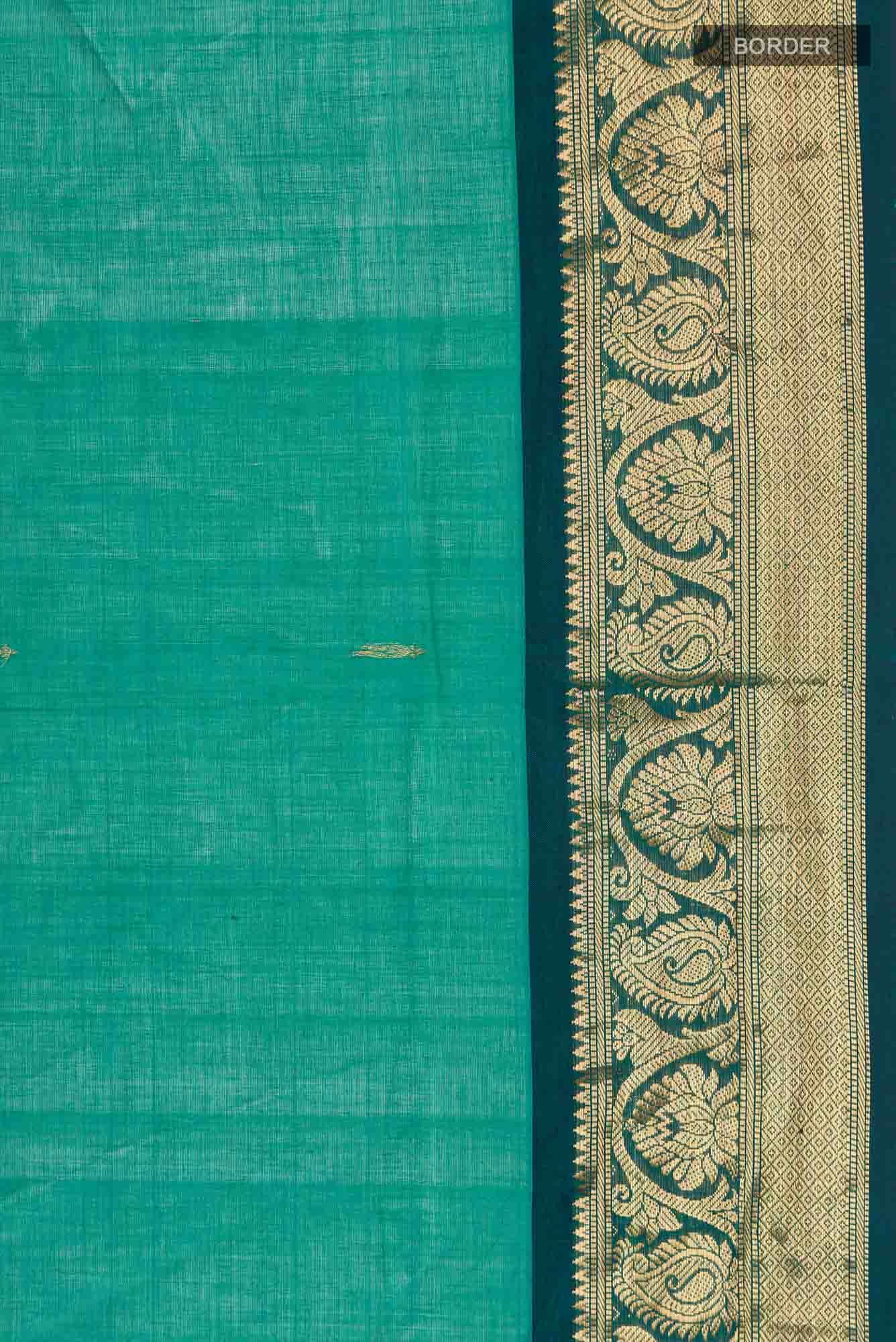 Green Silk Cotton Saree