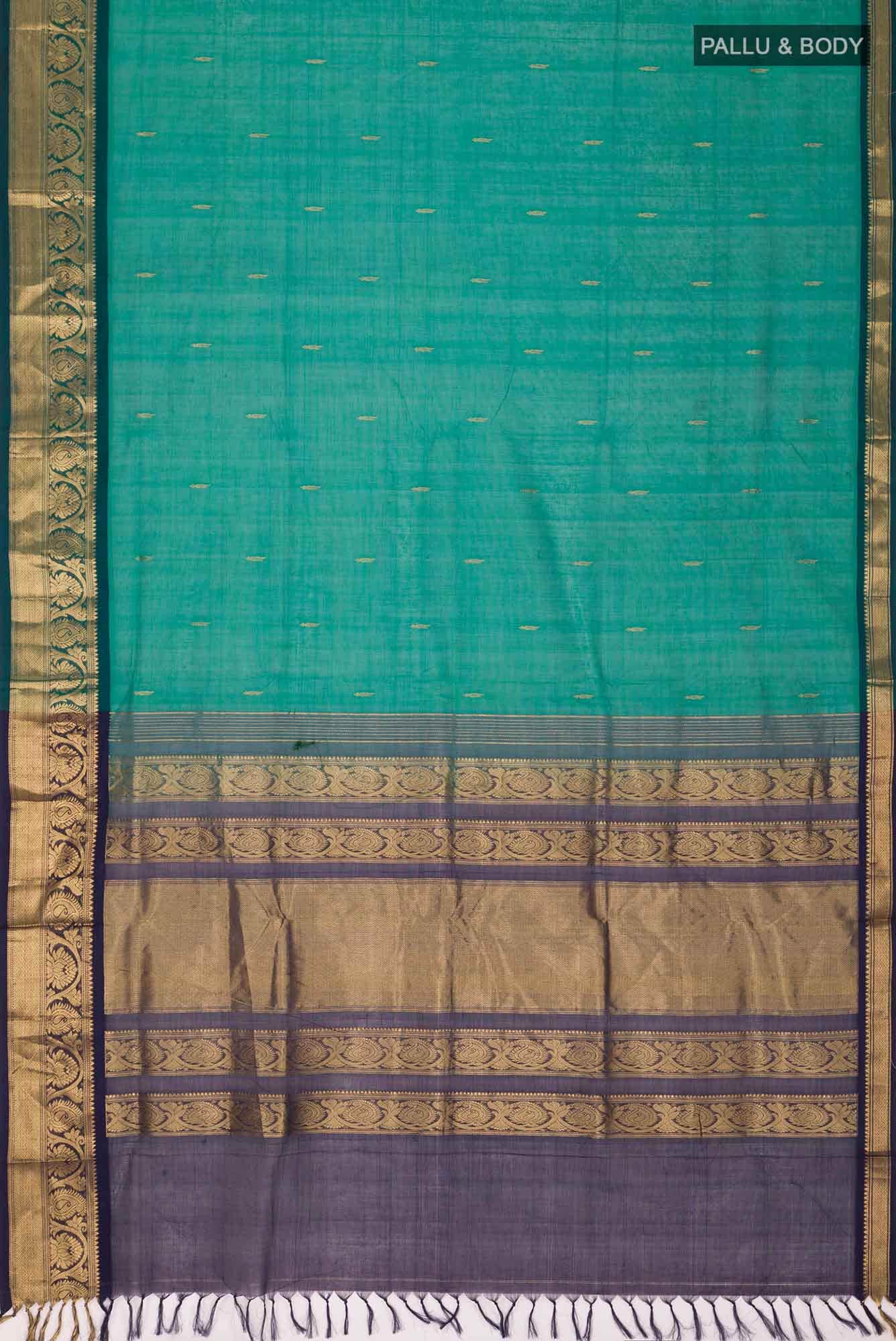 Green Silk Cotton Saree