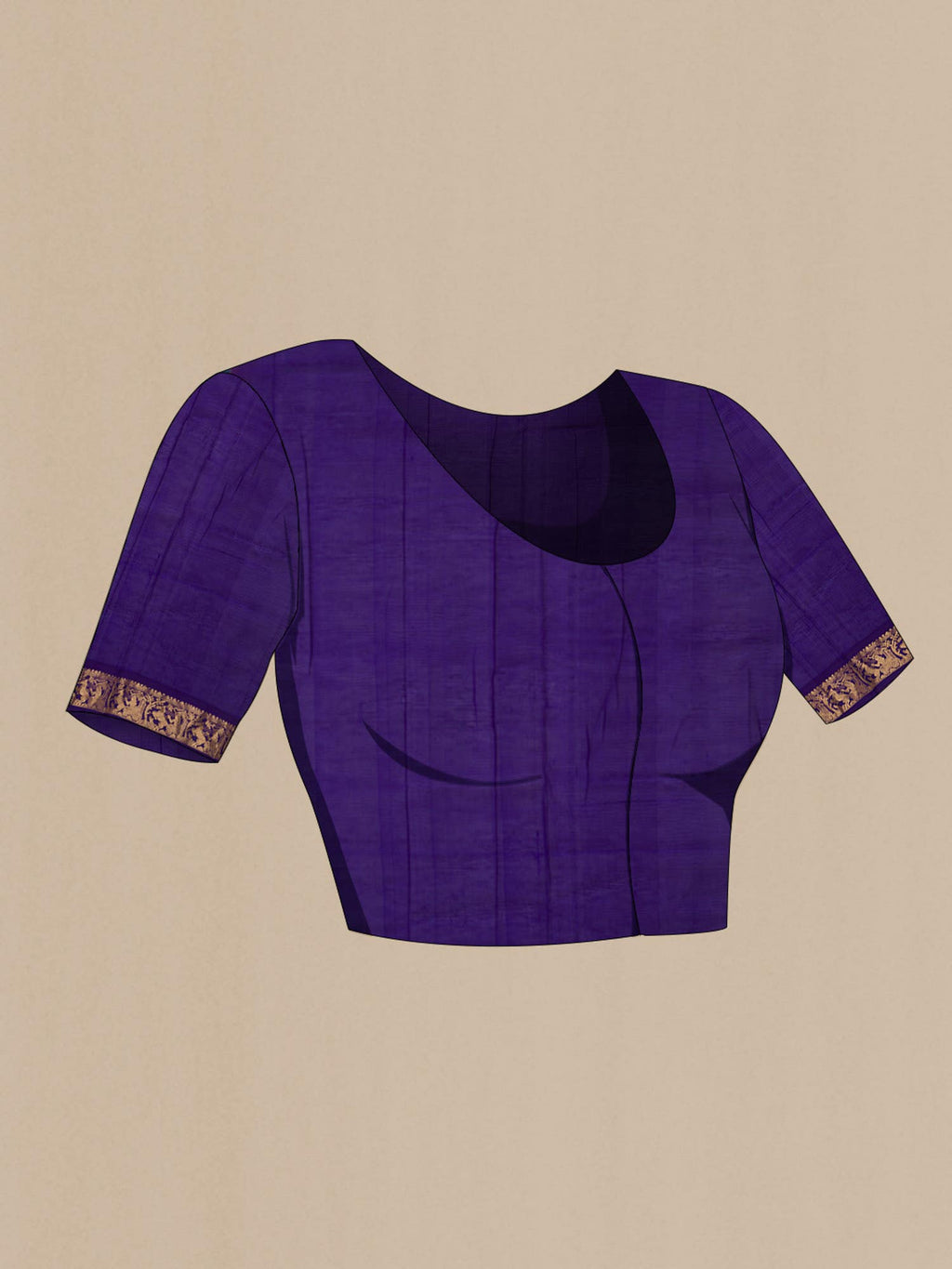Purple Silk Cotton Saree