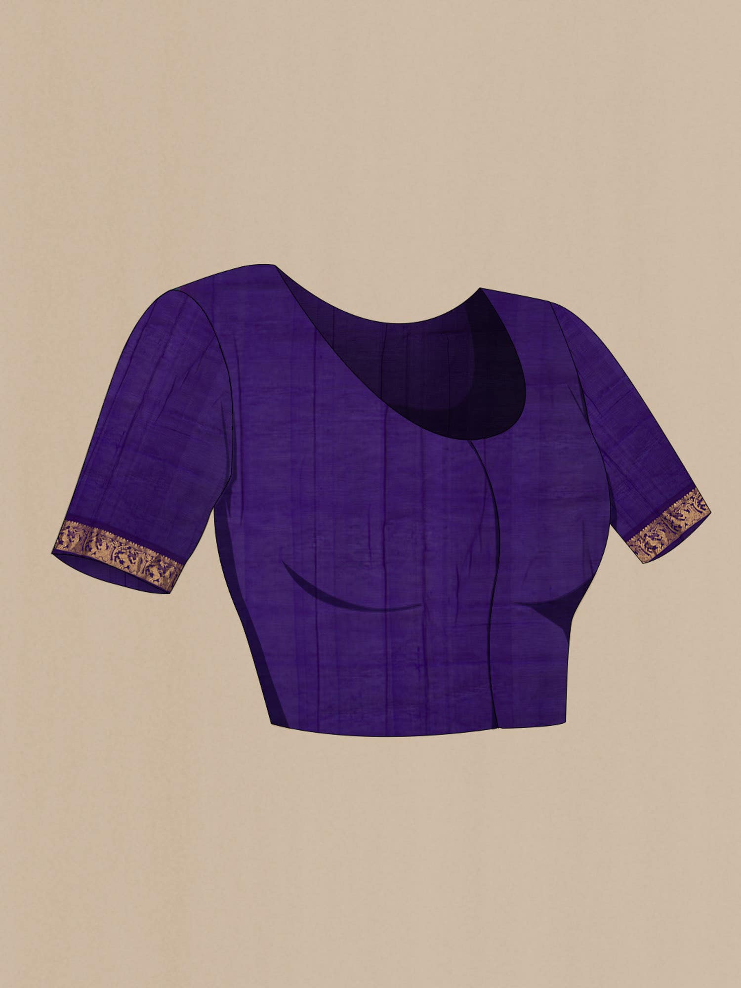 Purple Silk Cotton Saree