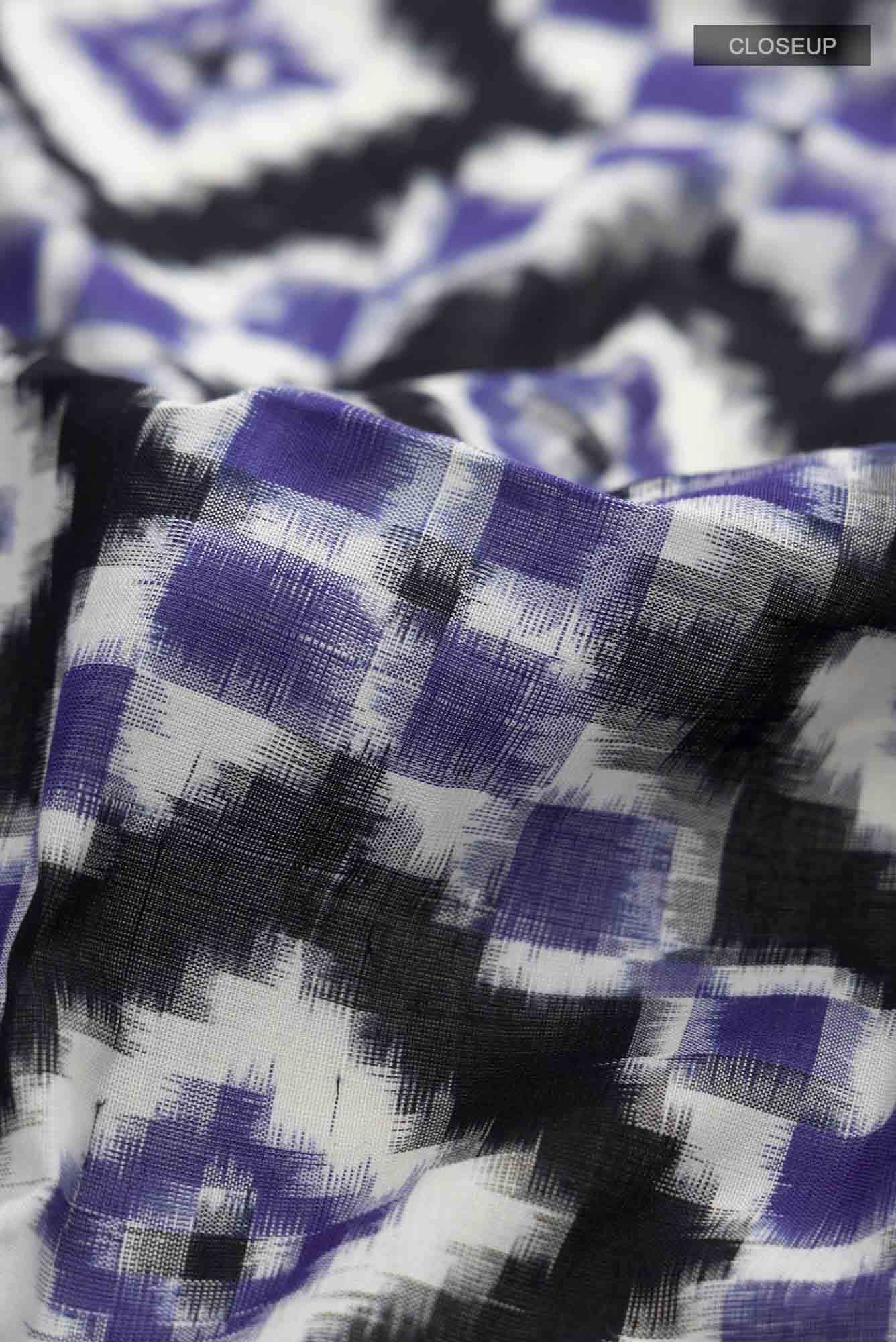 Blue Orissa Cotton Saree