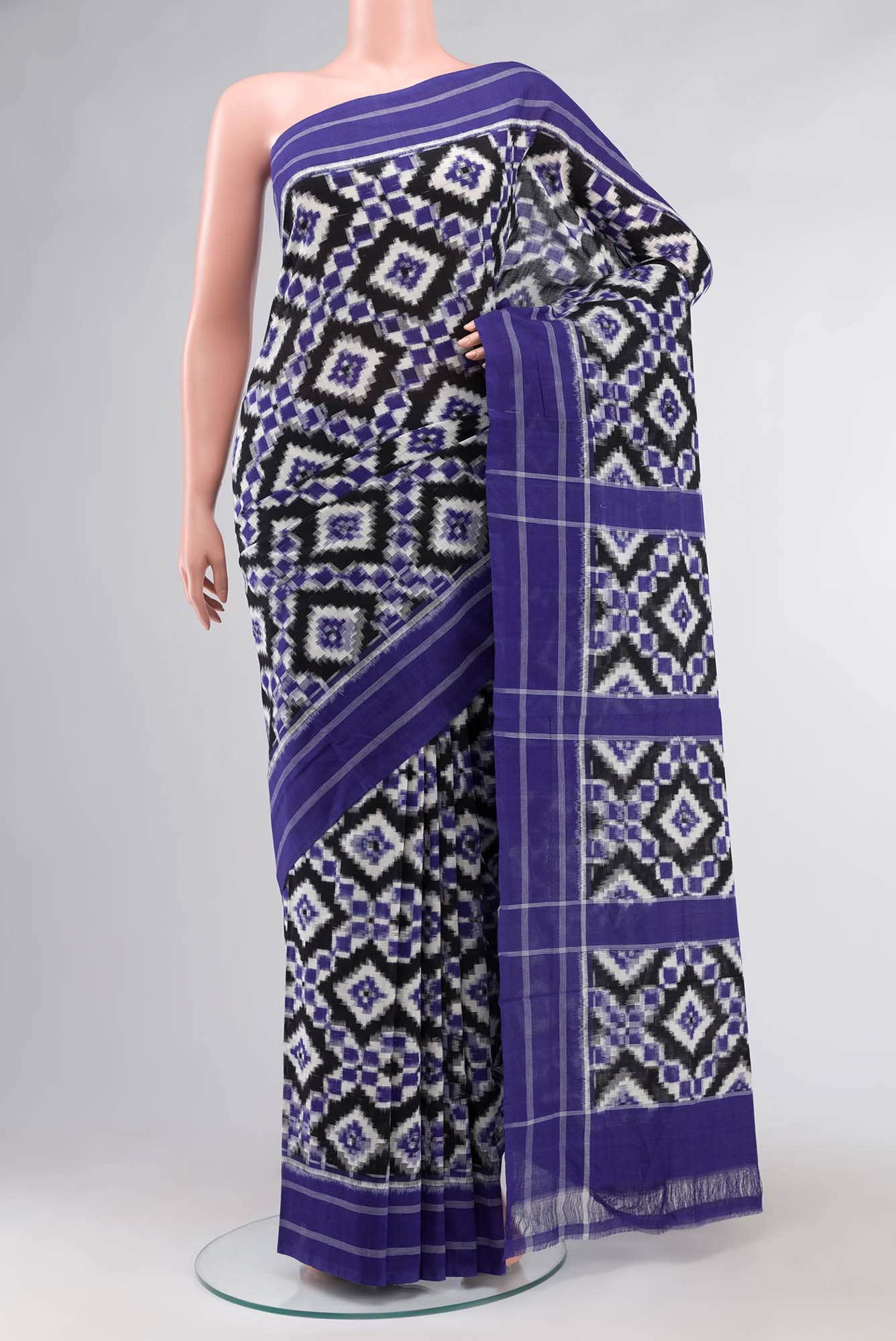 Blue Orissa Cotton Saree