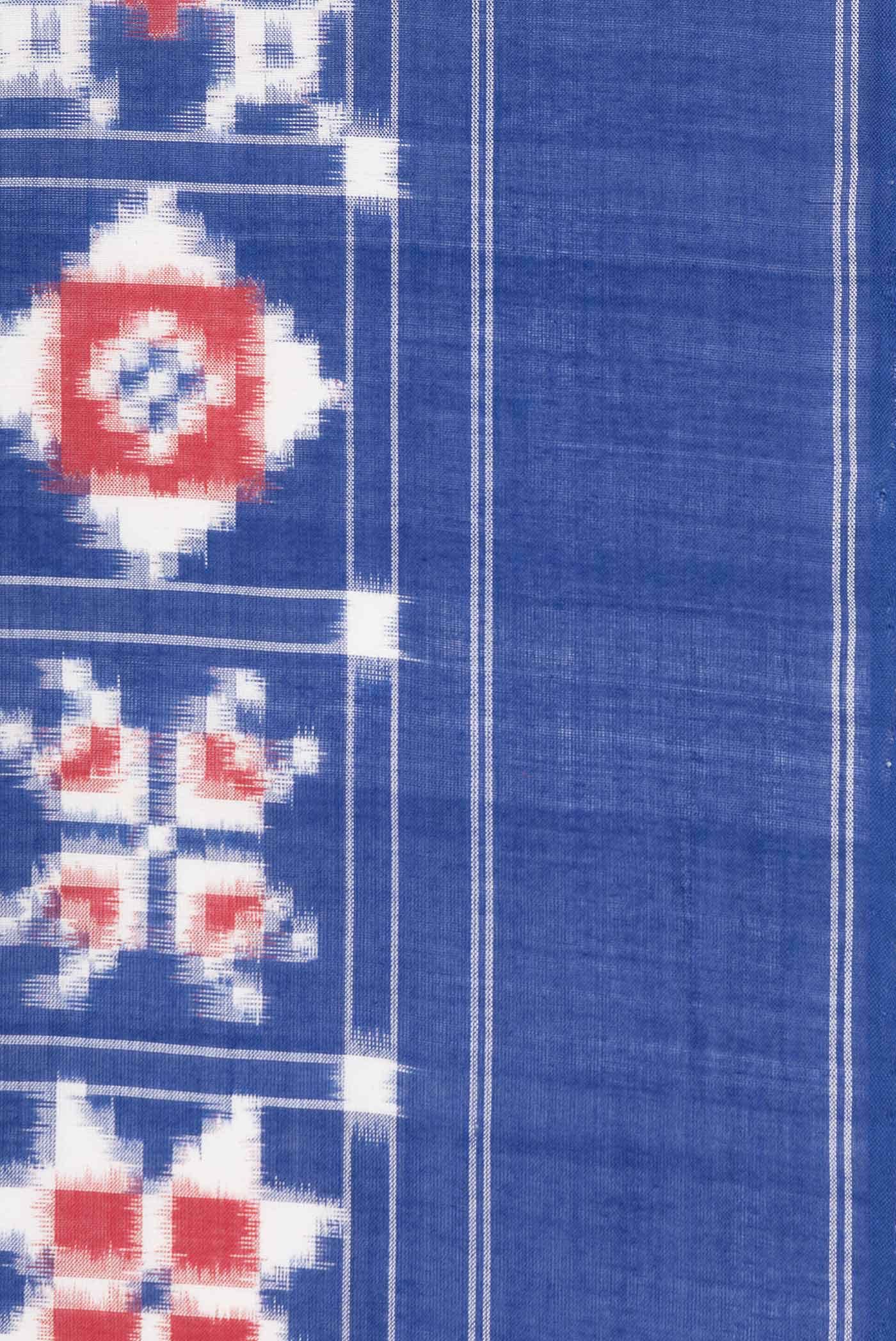 Royal Blue Cotton Saree