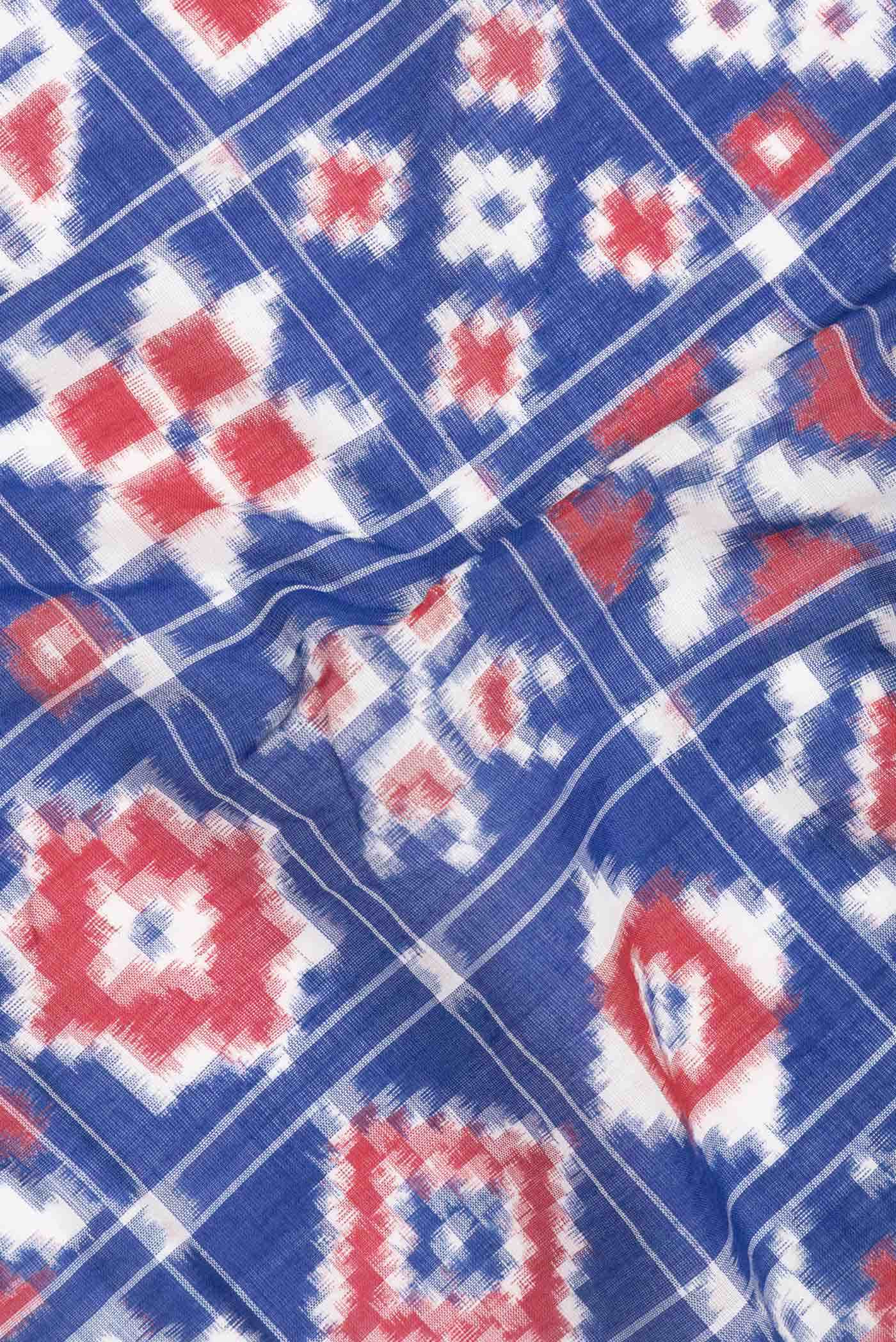 Royal Blue Cotton Saree