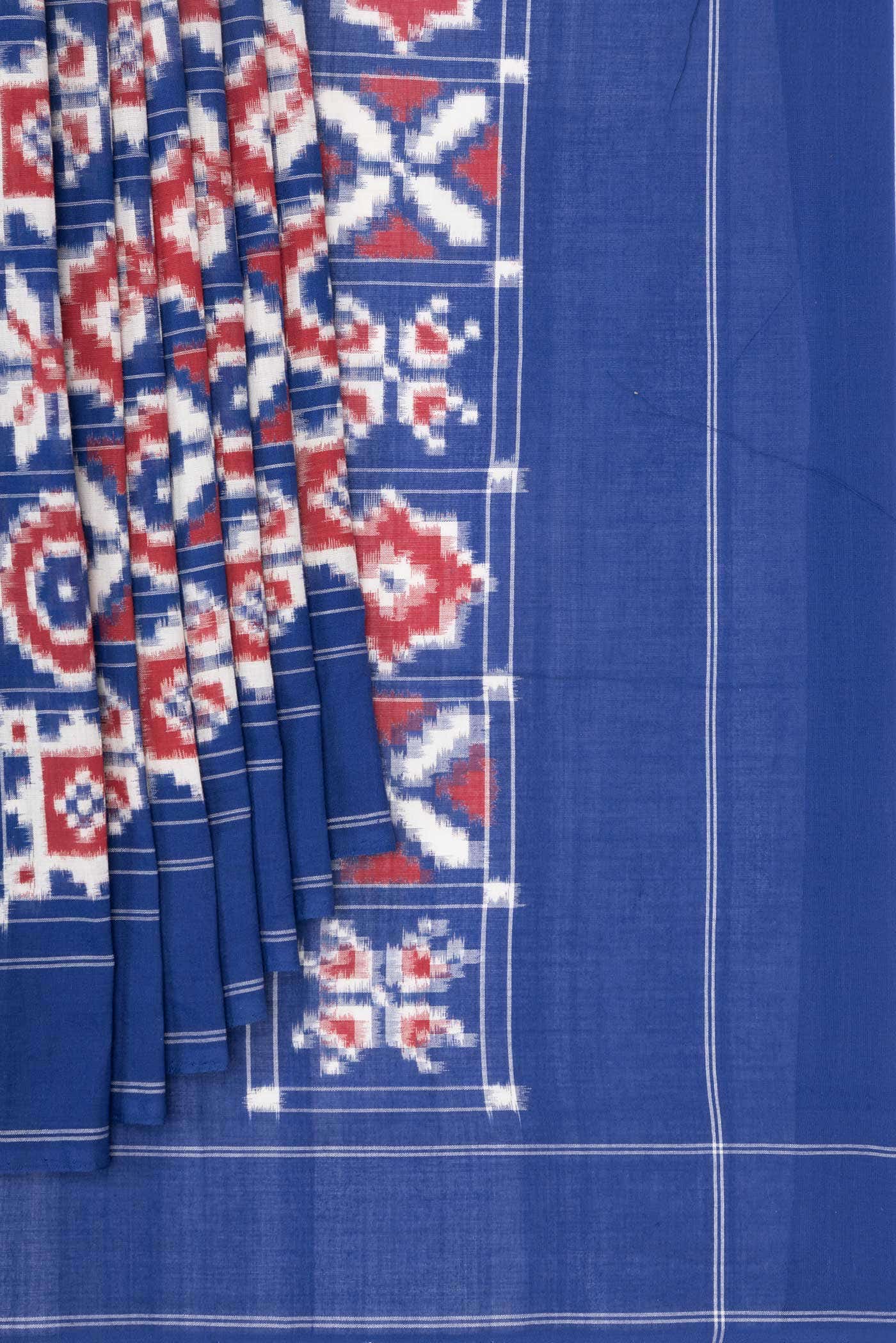 Royal Blue Cotton Saree