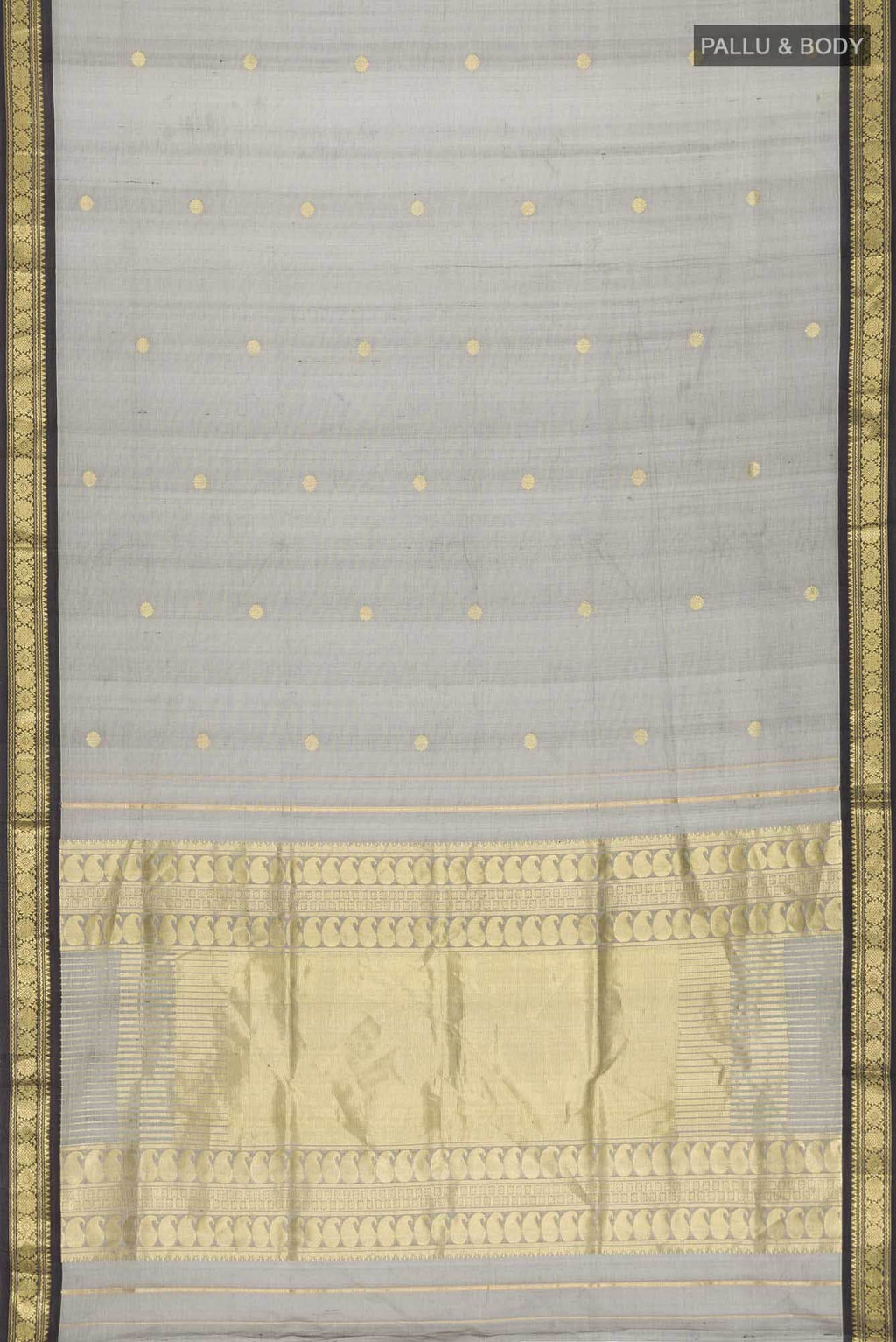 Grey Coimbatore Cotton Saree