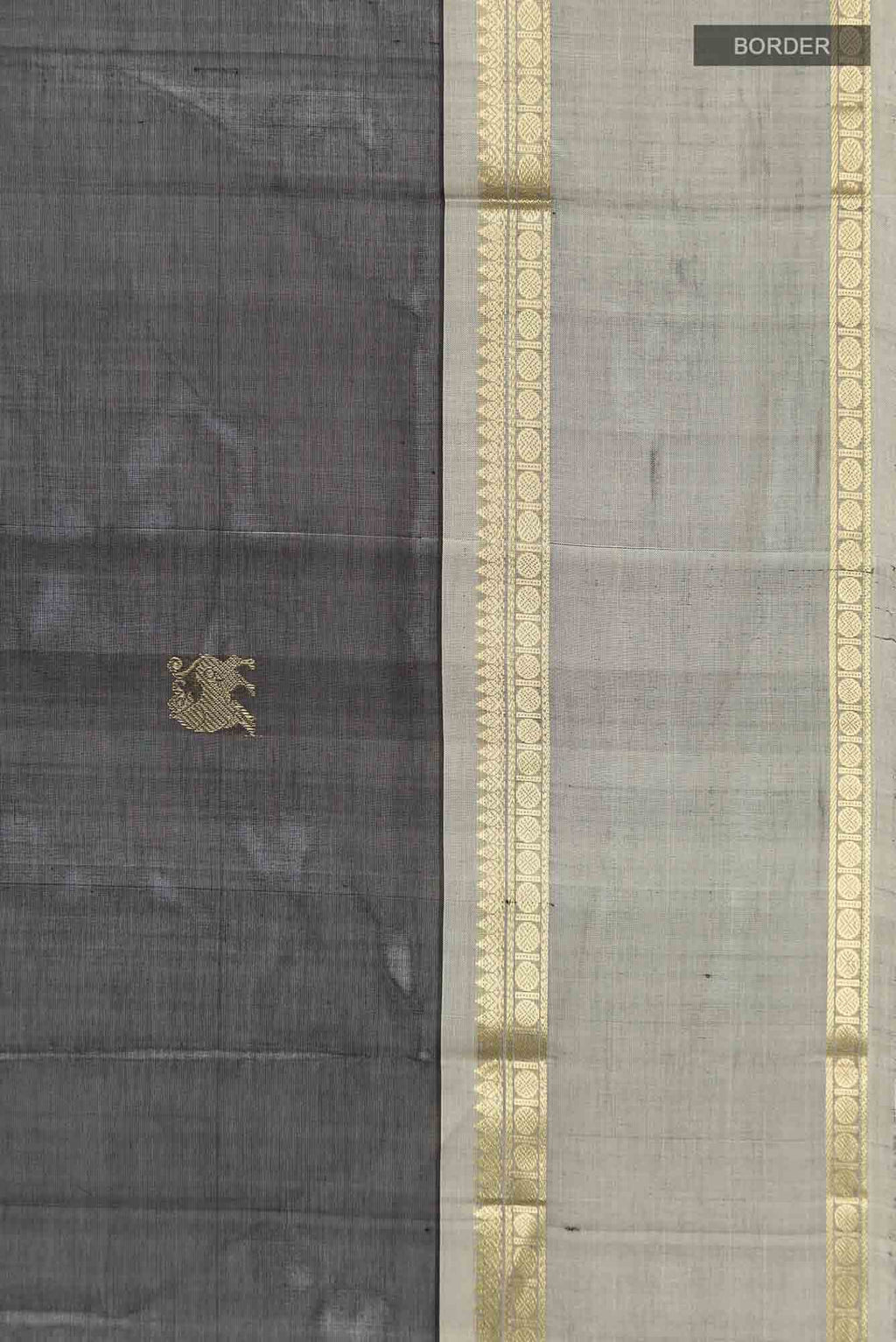 Black Kuppadam Silk Cotton Saree