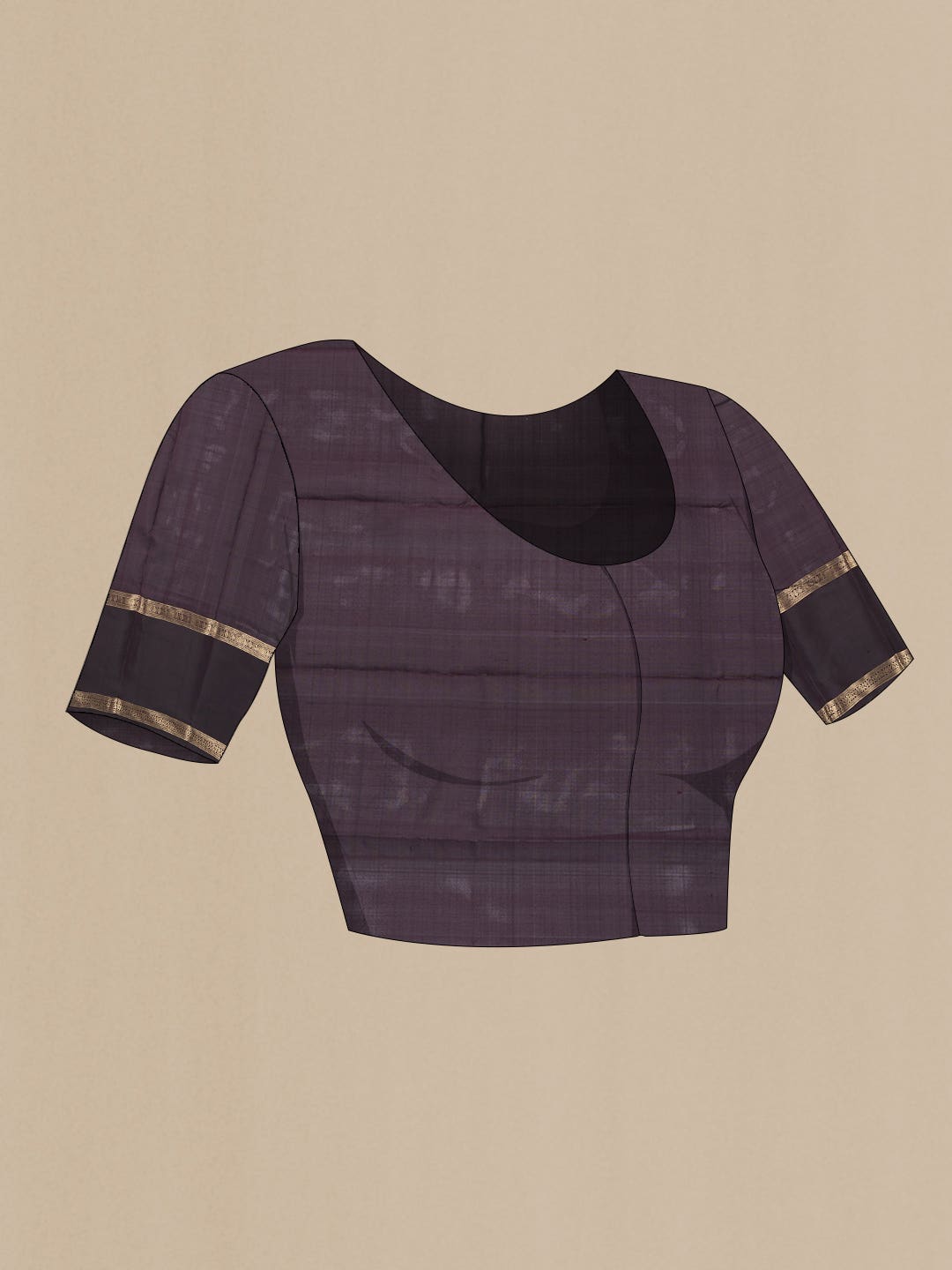 Pure Silk Pure Zari Black Dual Tone Kanchipuram Saree