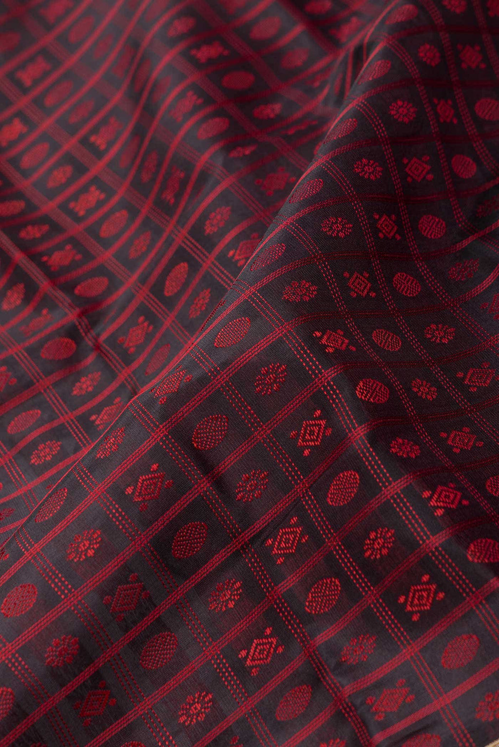 Pure Silk Pure Zari Black Dual Tone Kanchipuram Saree