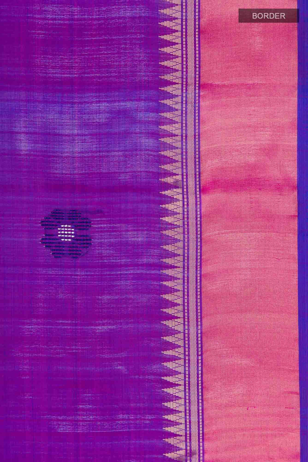 Magenta Assam Silk Saree