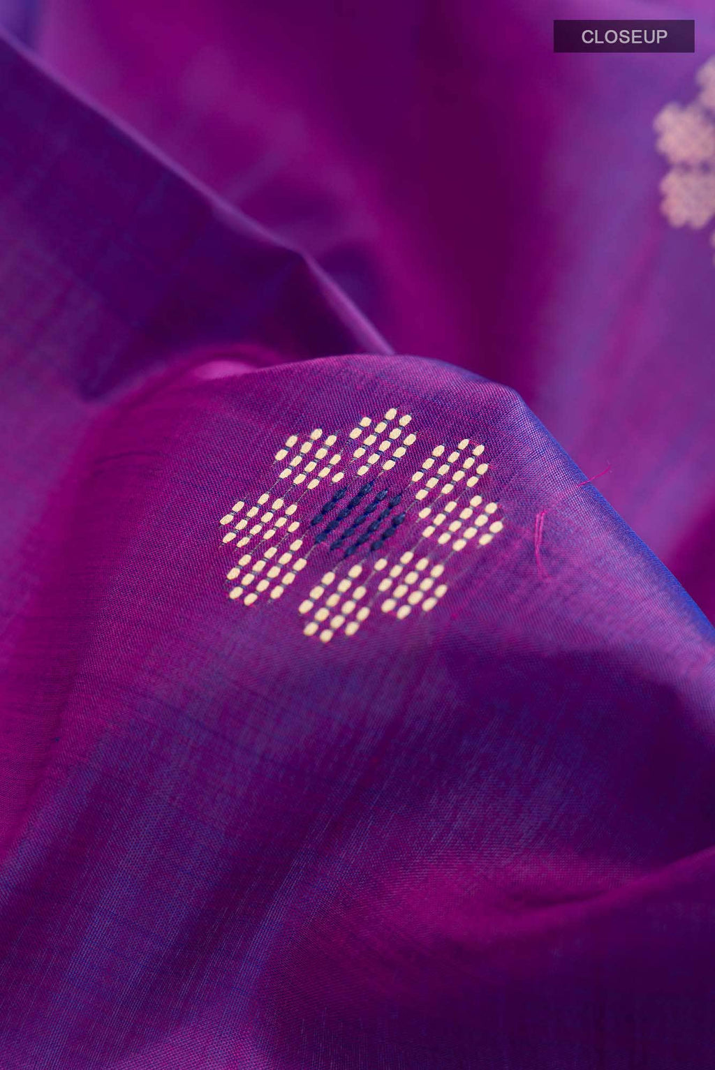 Magenta Assam Silk Saree