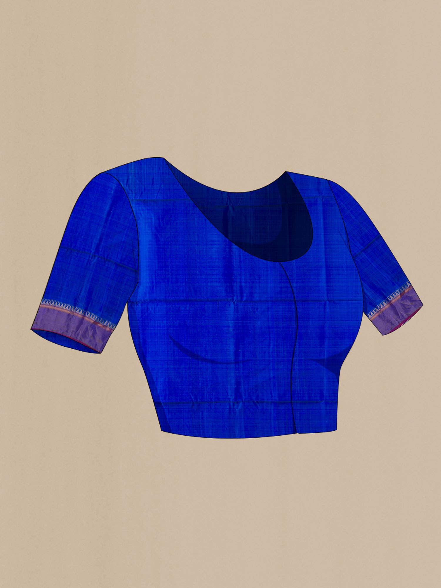Blue Assam Silk Saree