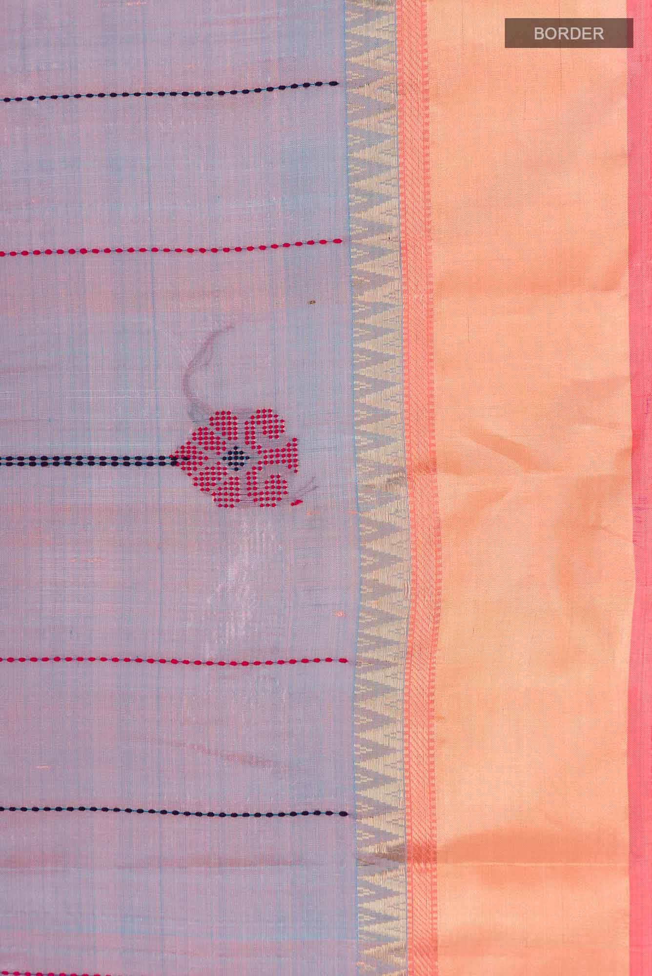 Blue Assam Silk Saree