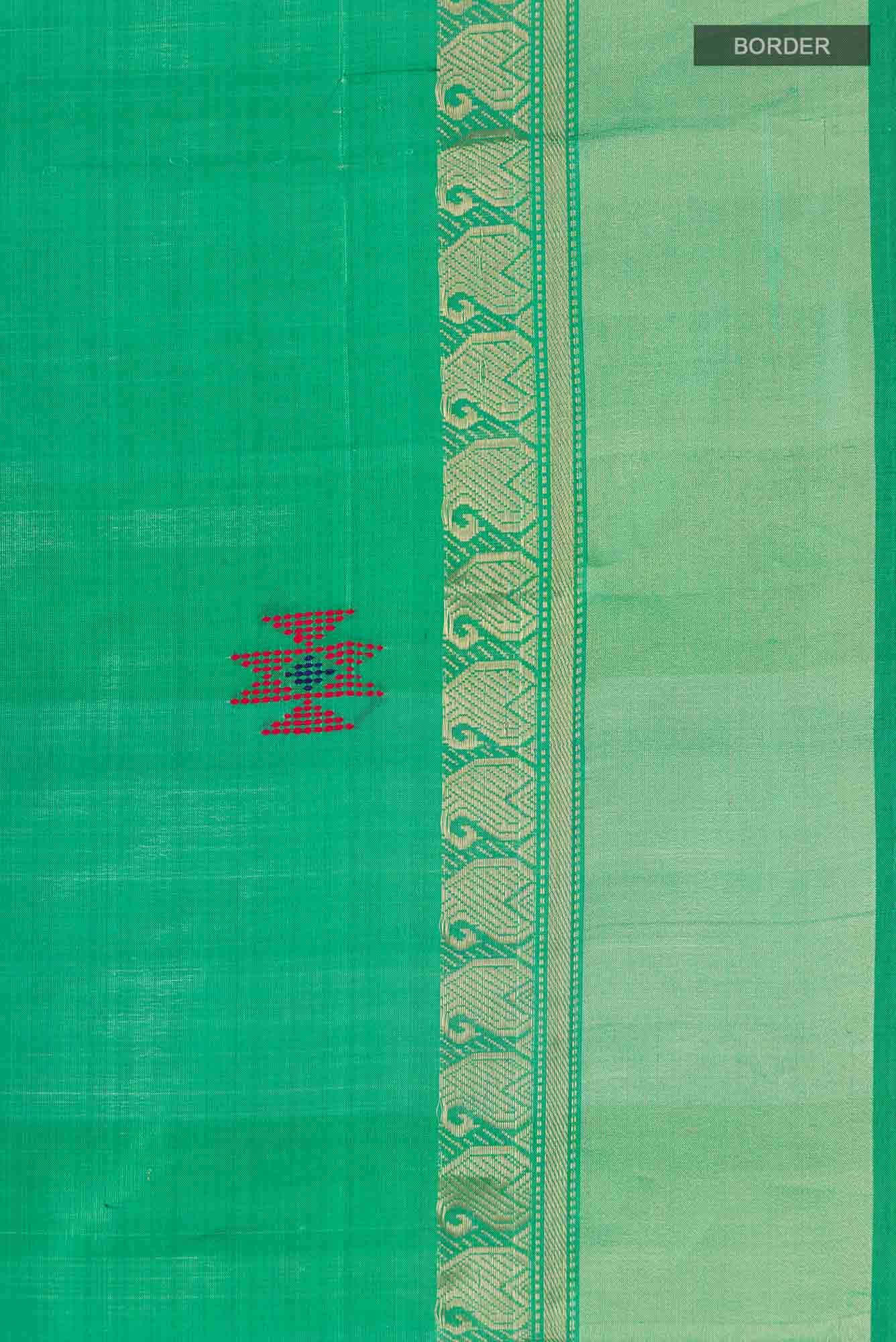 Green Assam Silk Saree