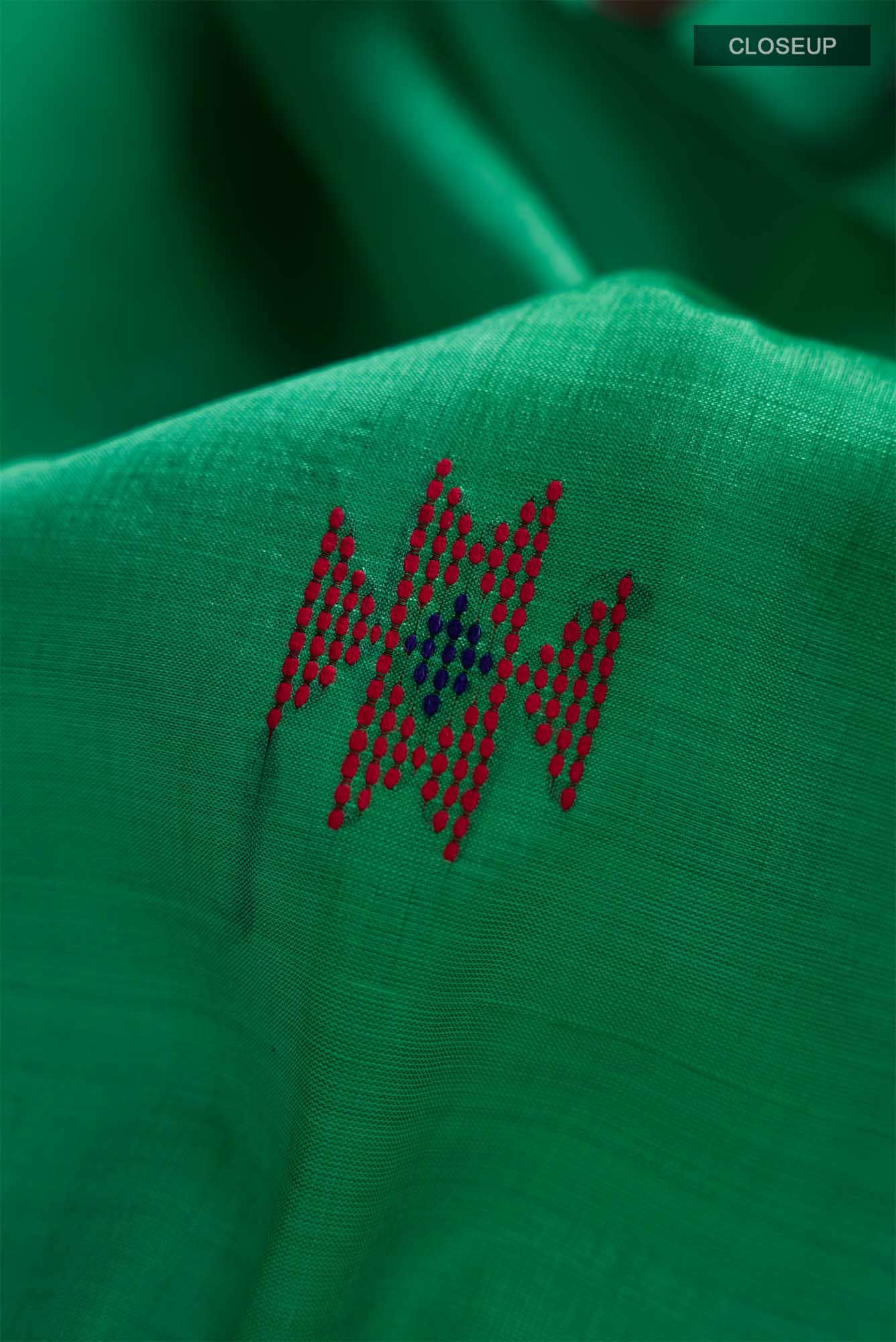 Green Assam Silk Saree