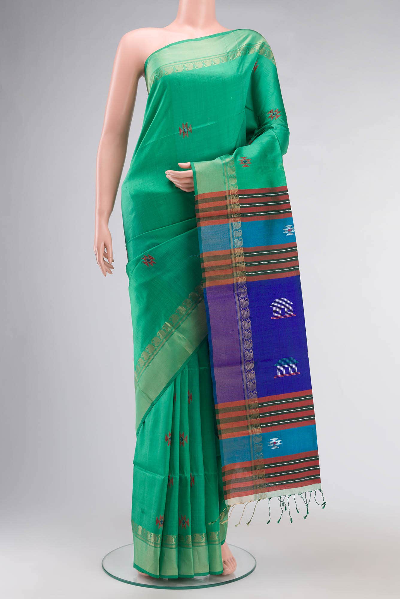 Green Assam Silk Saree
