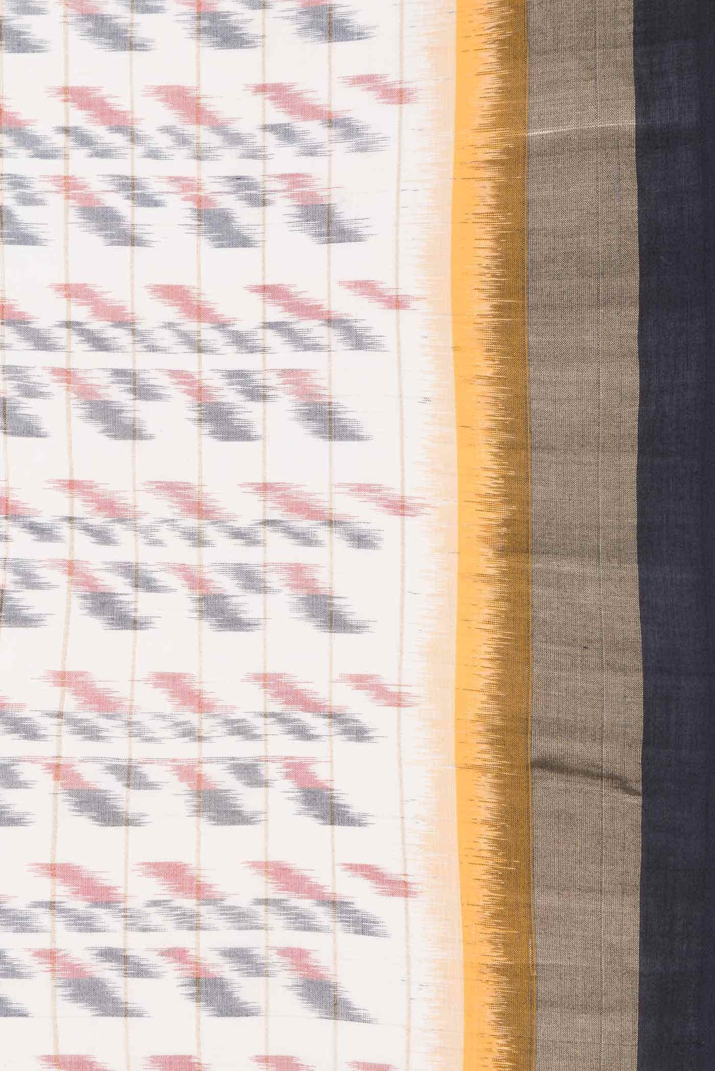 Off White Cotton Saree