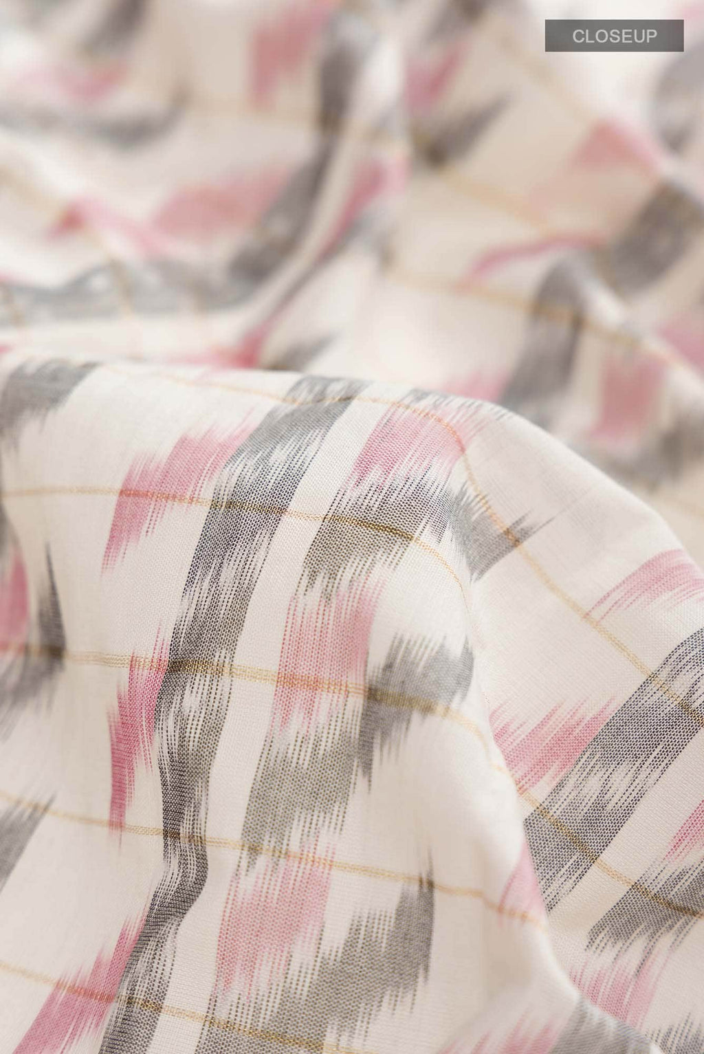 Off White Pochampally Cotton Saree