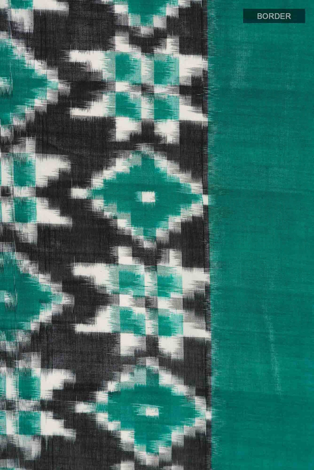 Black Pochampally Cotton Saree