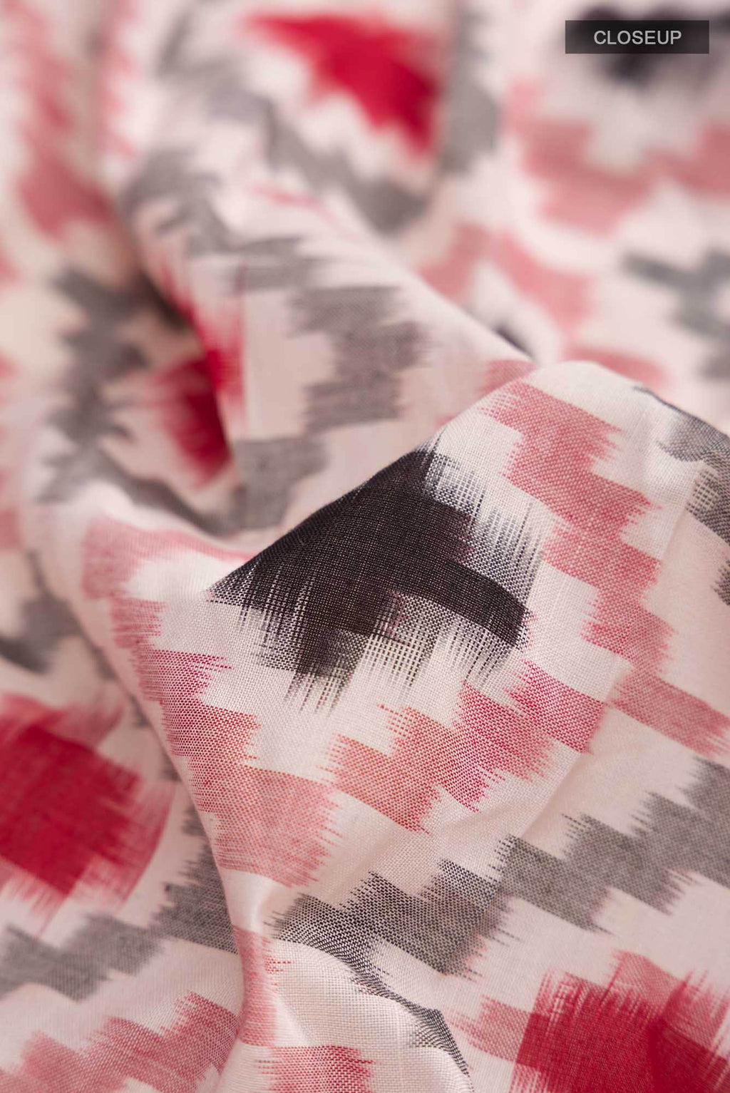 Off White Pochampally Cotton Saree