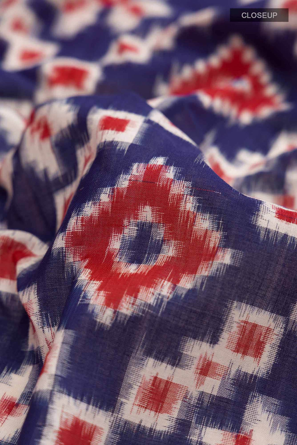 Blue Pochampally Cotton Saree