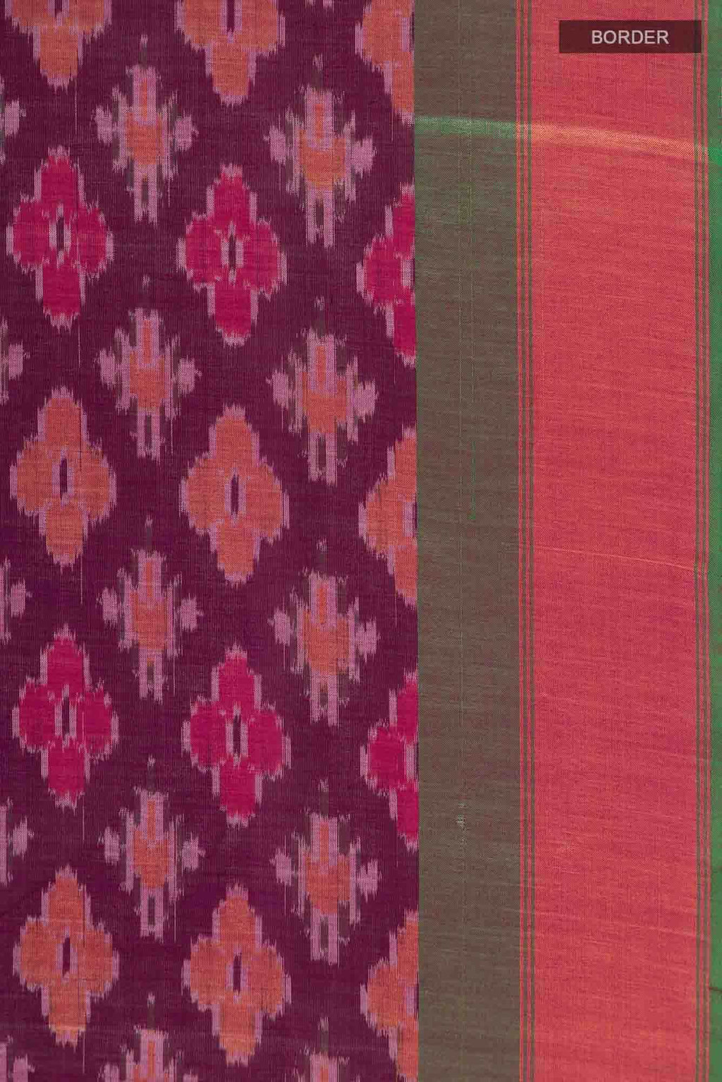 Purple Silk Cotton Saree