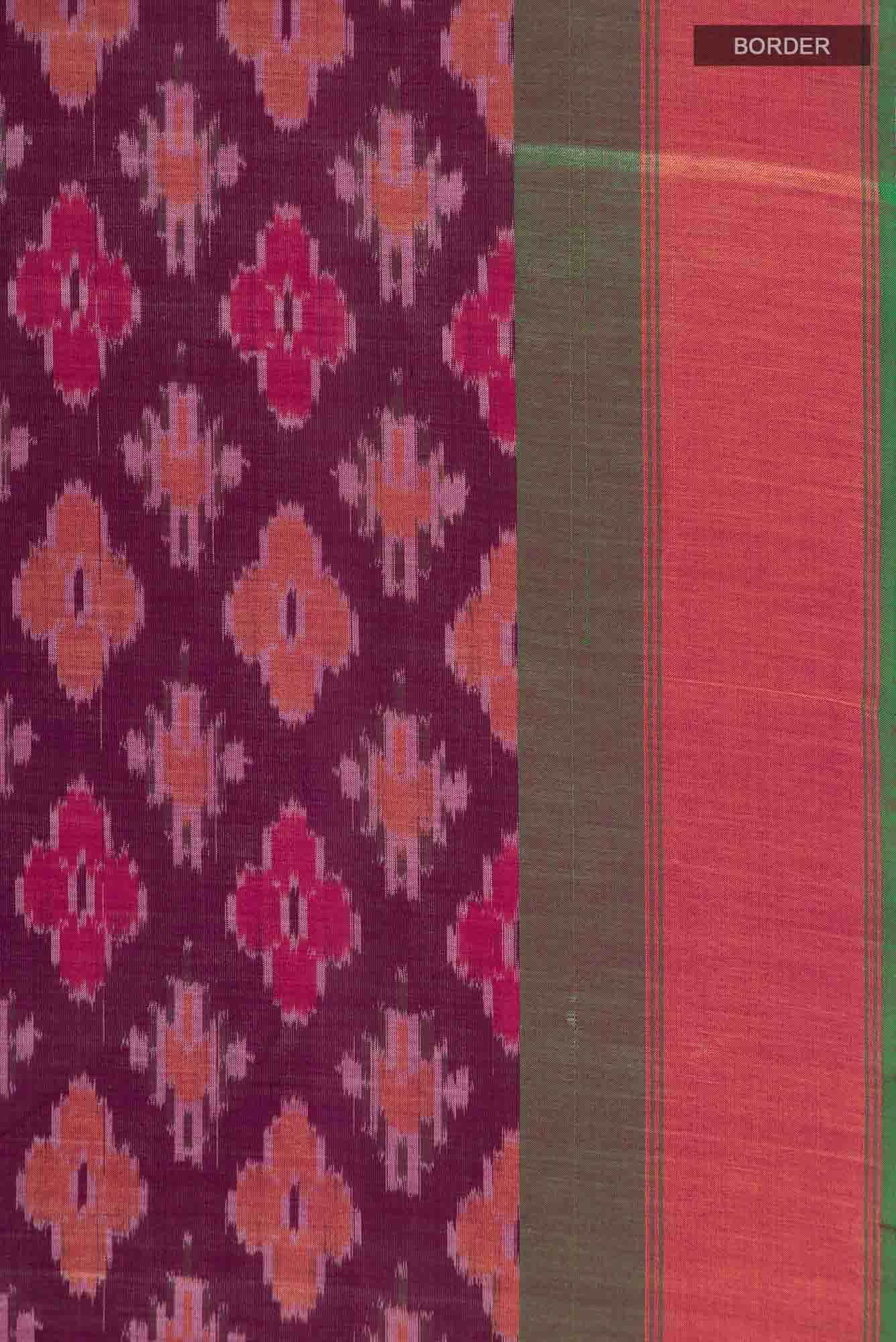 Purple Silk Cotton Saree