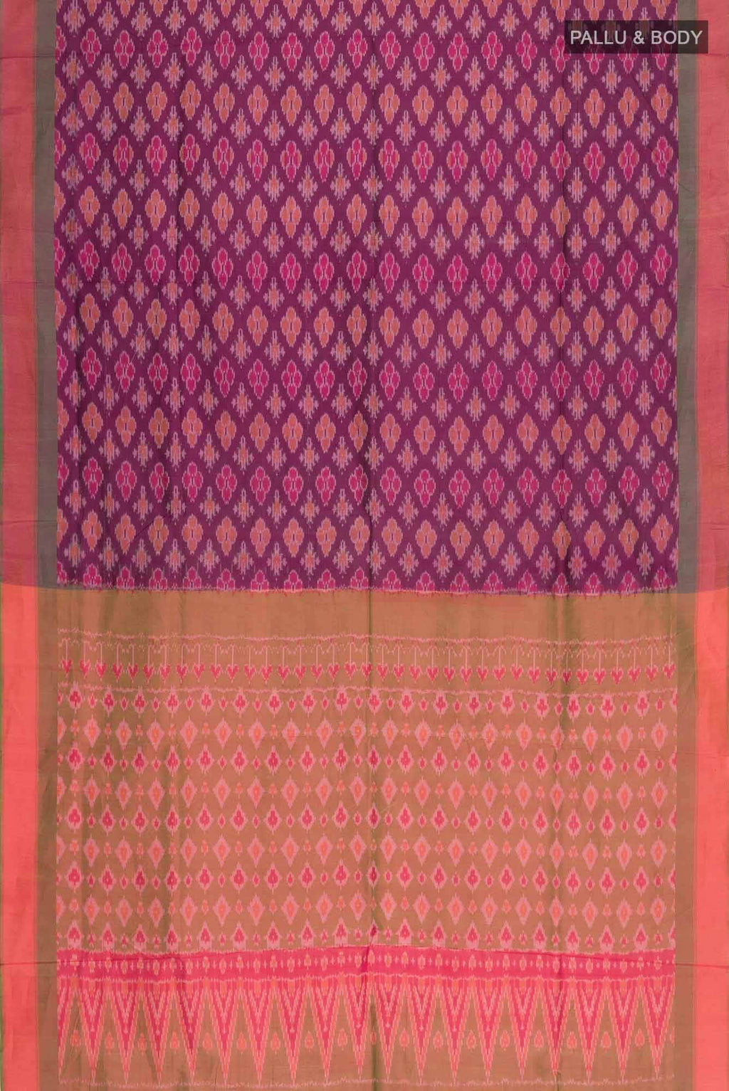 Purple Silk Cotton Saree