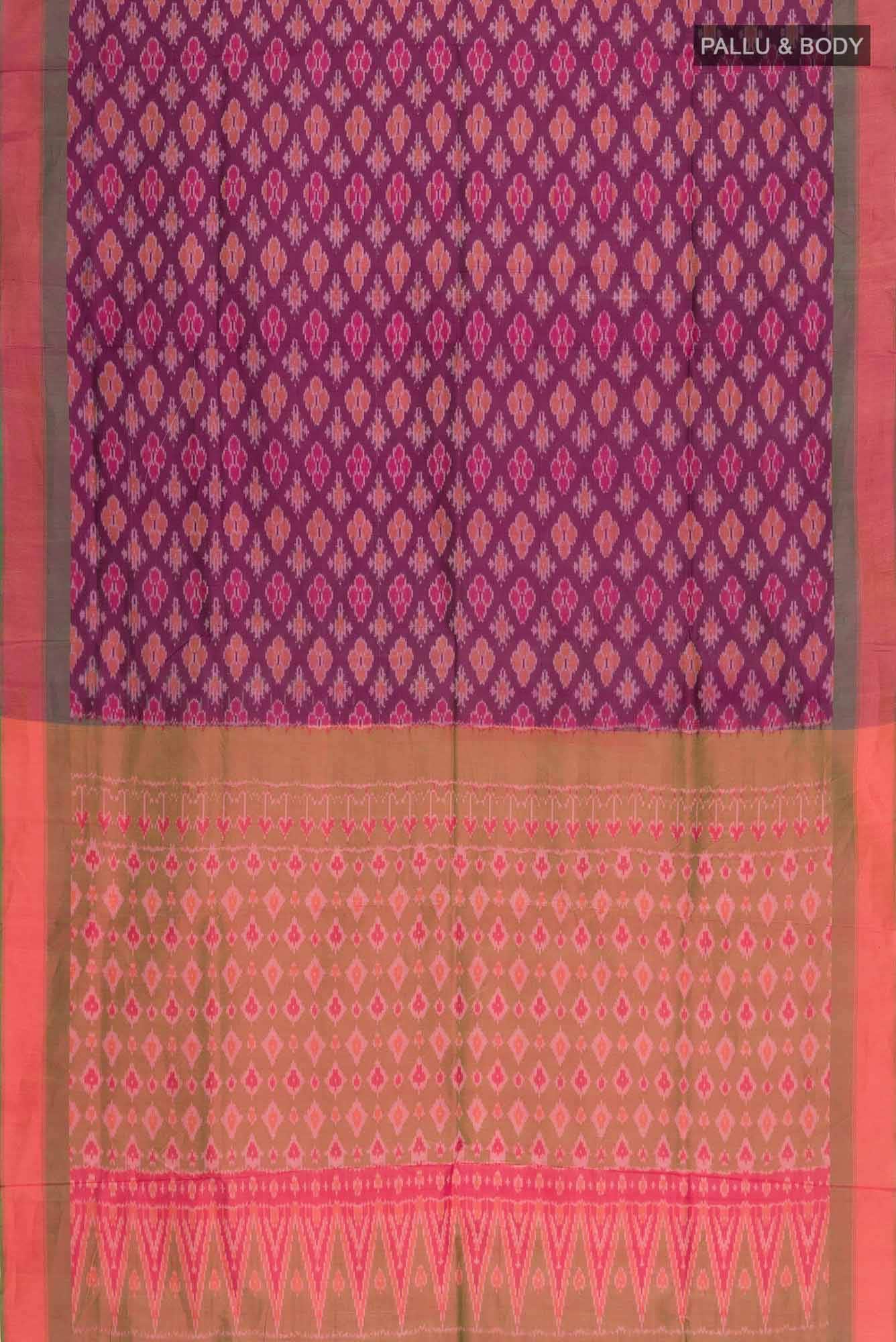 Purple Silk Cotton Saree