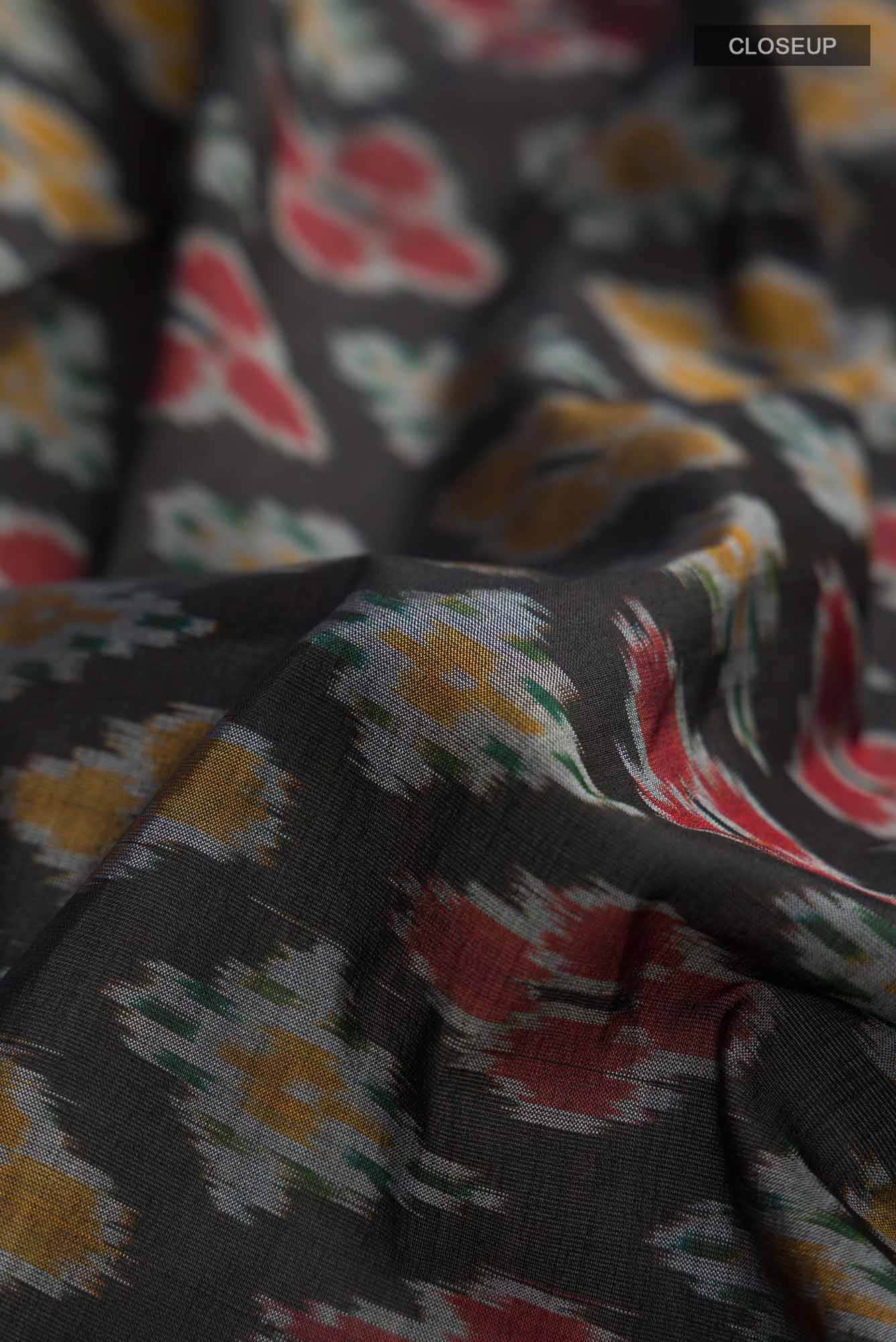 Black Silk Cotton Saree