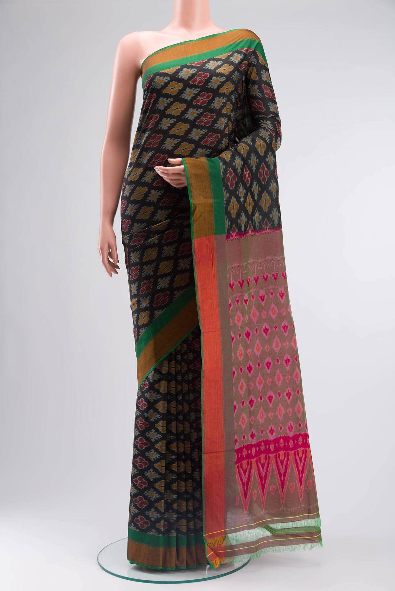 Black Silk Cotton Saree