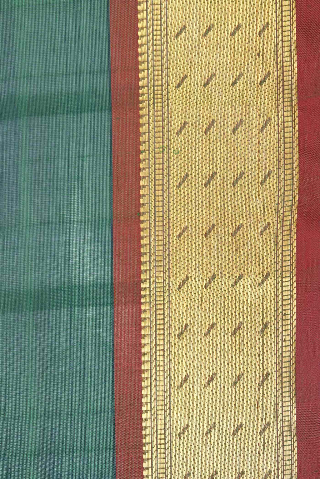 Peacock Blue Dual Tone Silk Cotton Saree