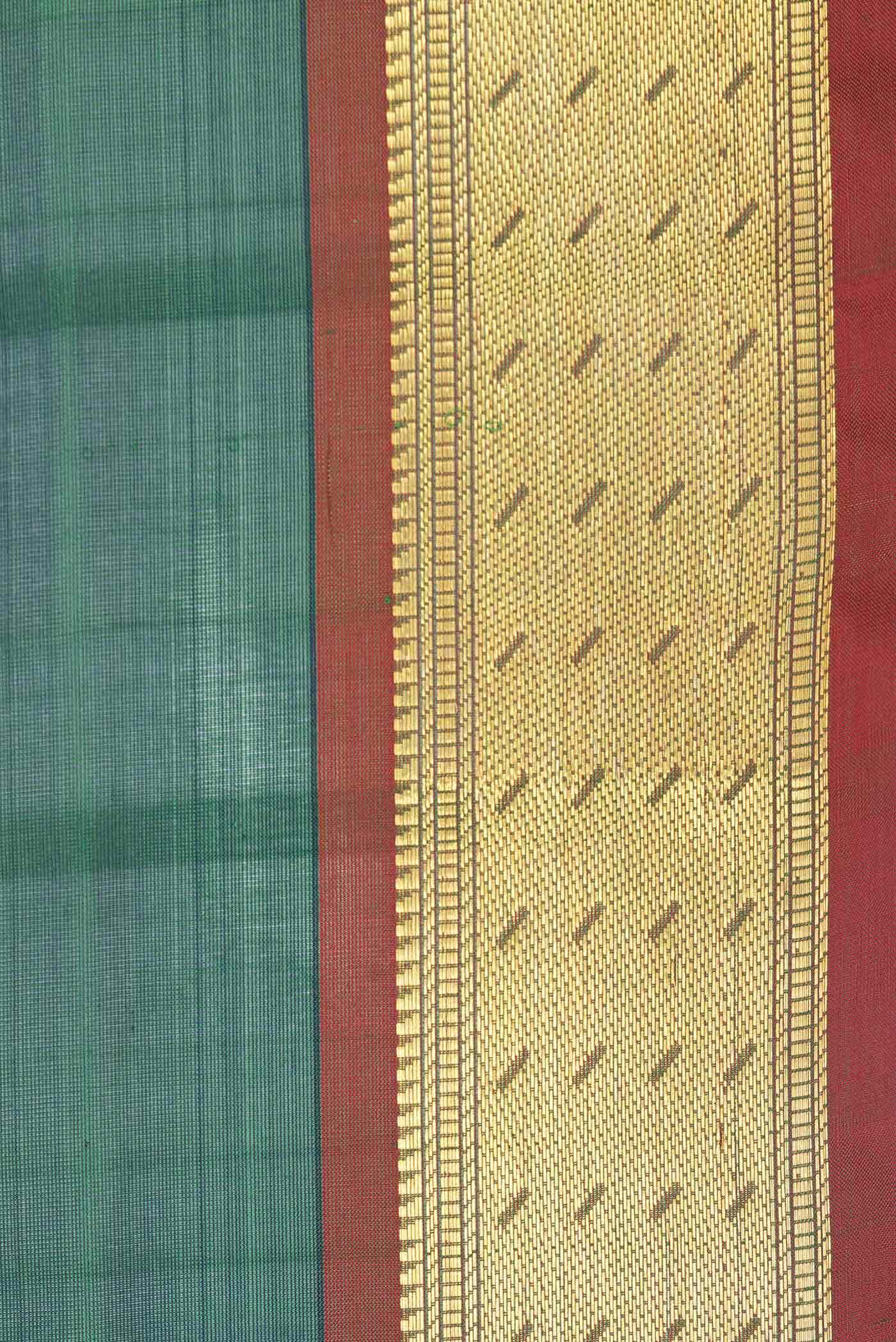 Peacock Blue Dual Tone Silk Cotton Saree