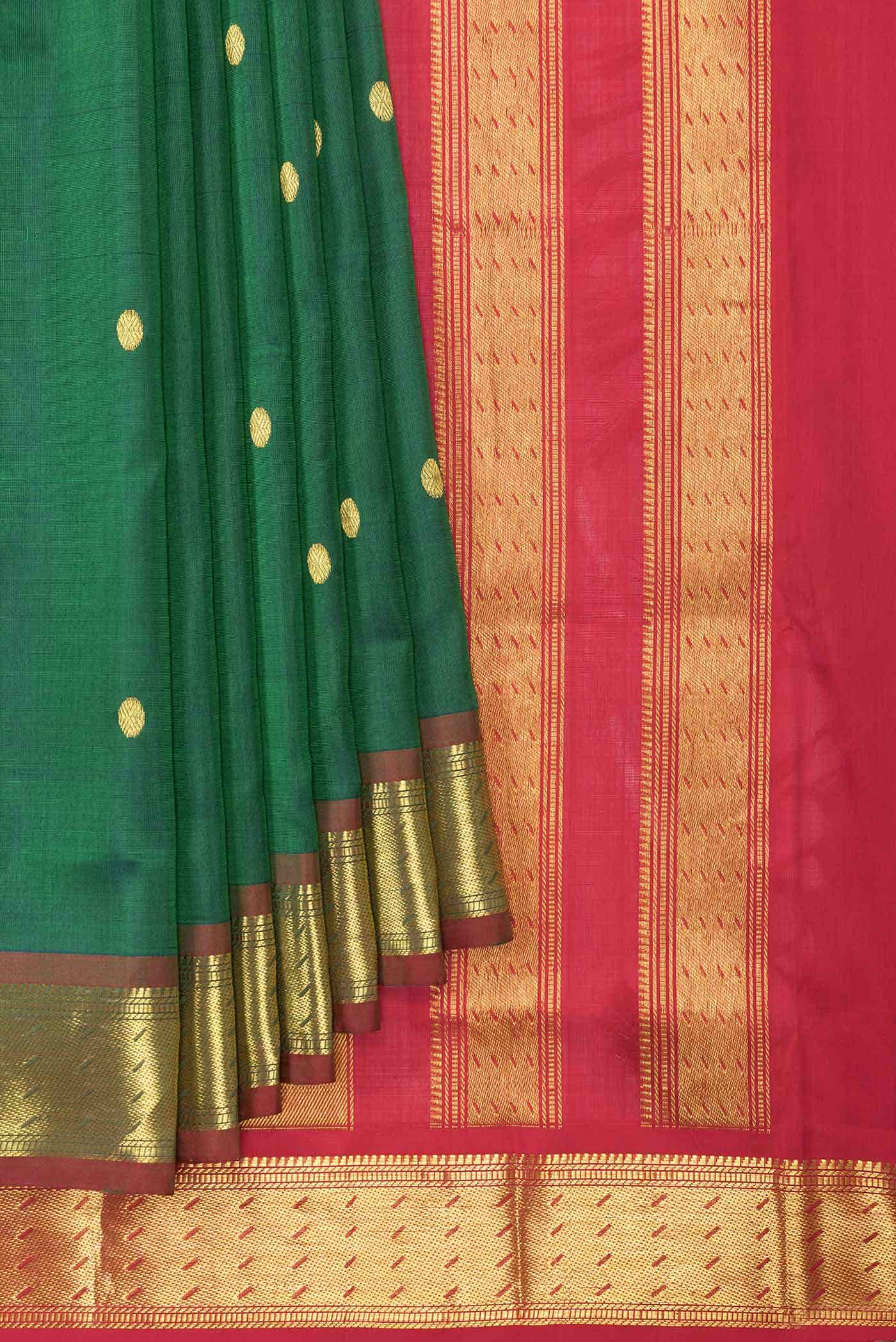 Peacock Blue Dual Tone Silk Cotton Saree