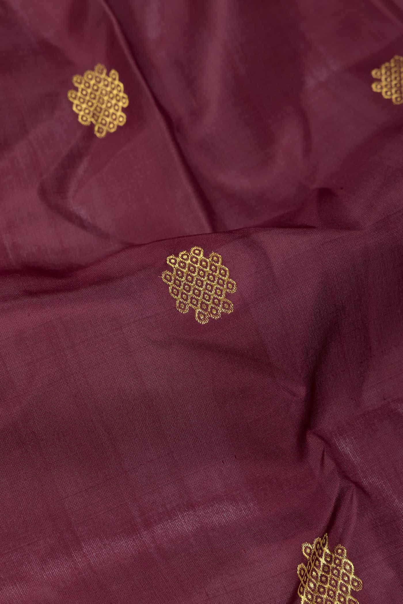 Brown Dual Tone Silk Cotton Saree