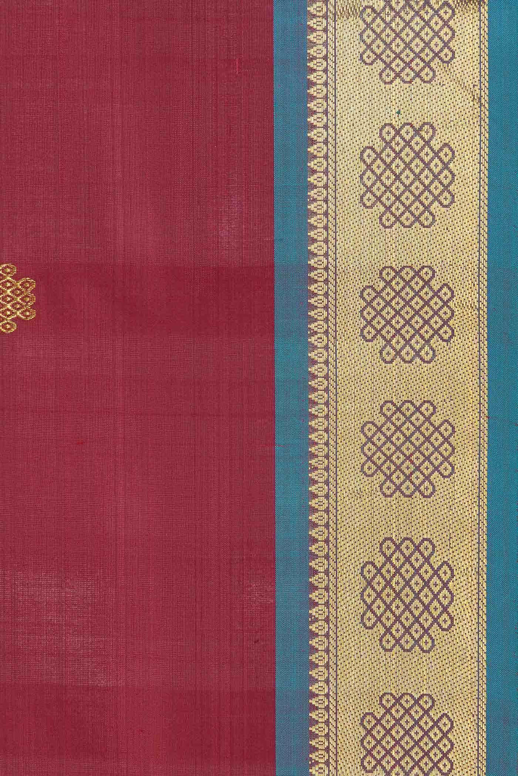 Maroon Dual Tone Silk Cotton Saree