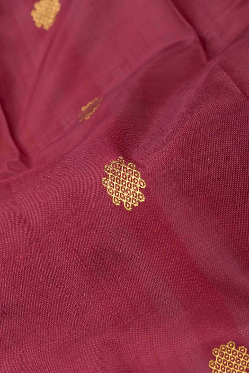 Maroon Dual Tone Silk Cotton Saree