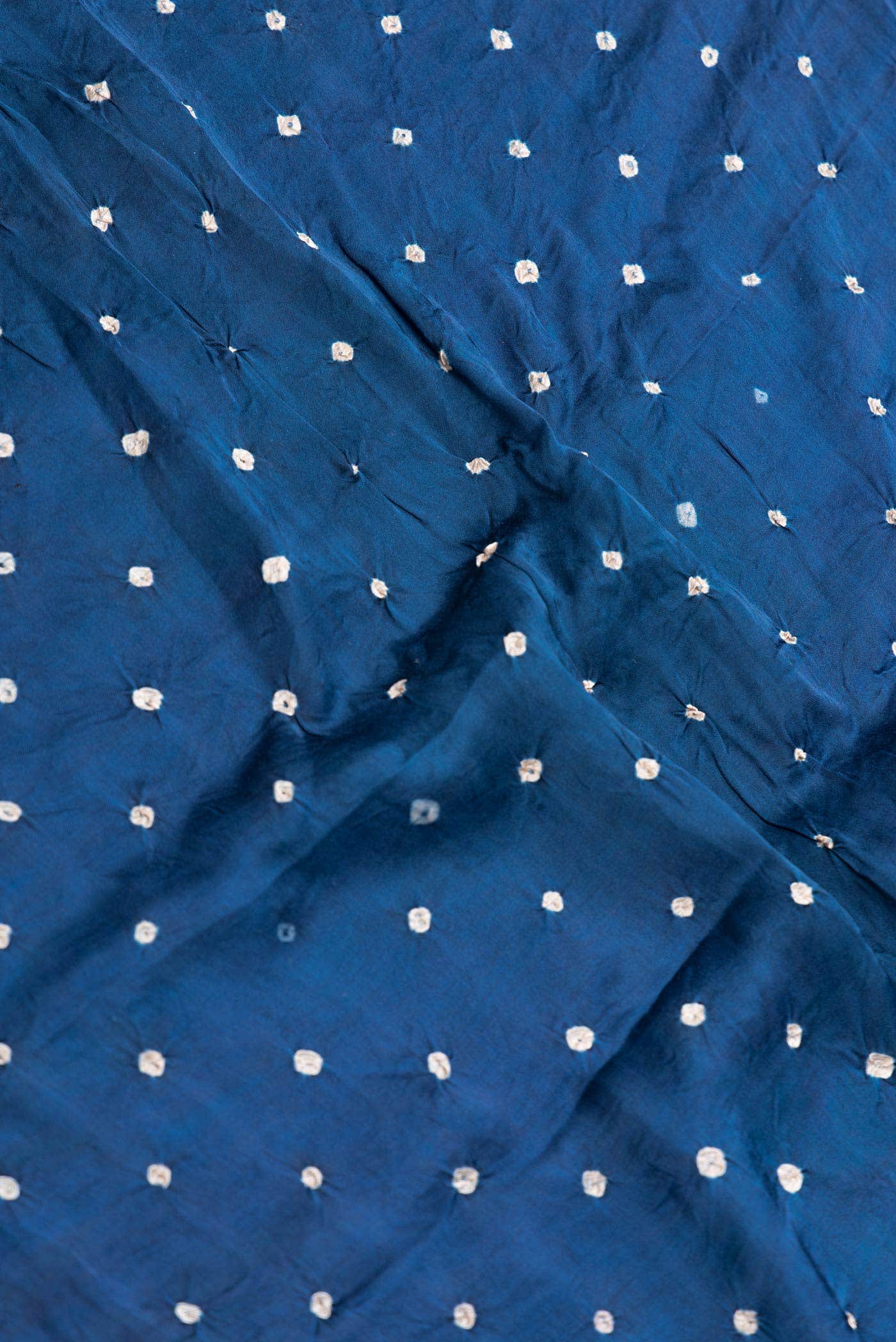 Blue Dual Tone Satin Silk Saree