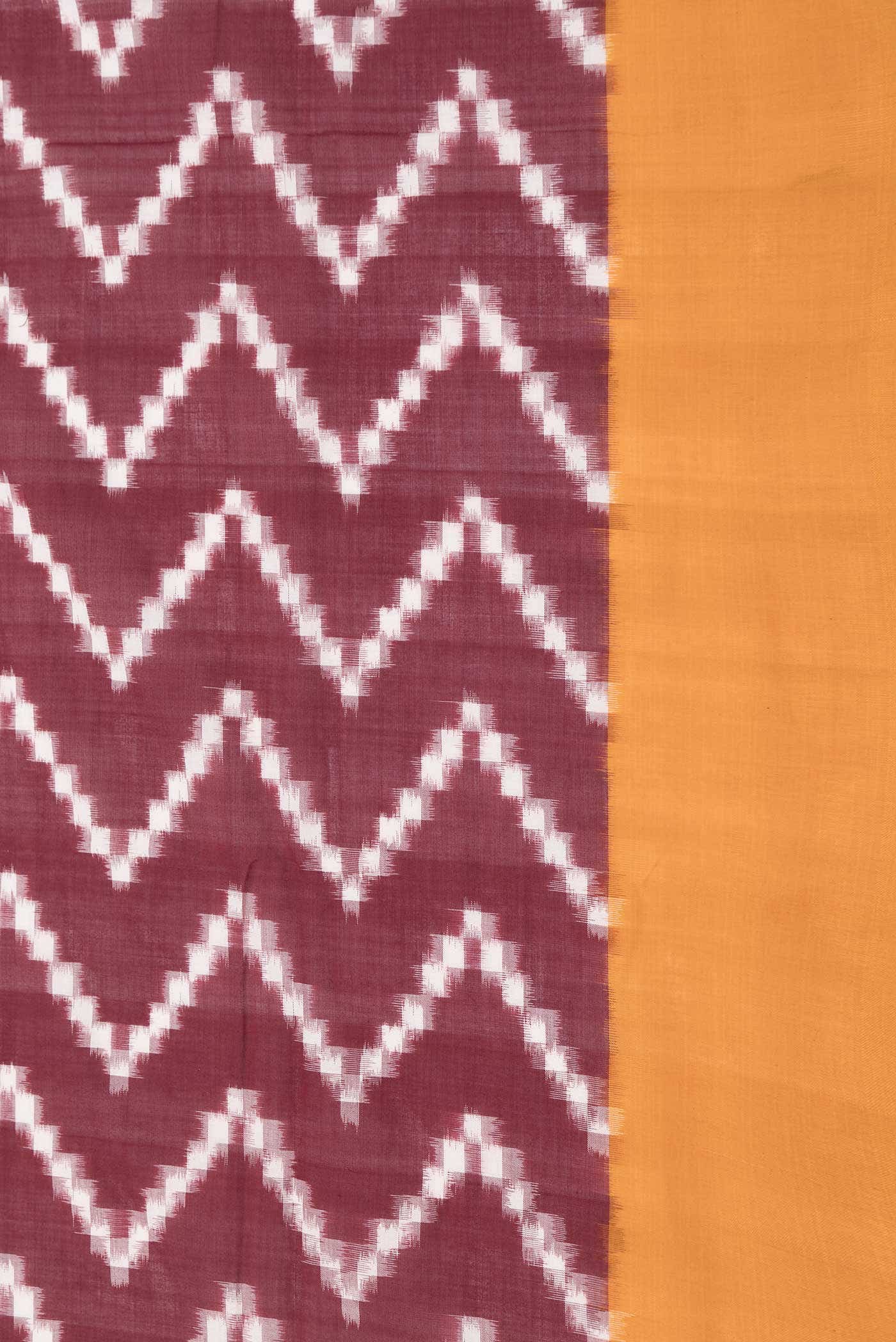 Maroon Cotton Saree