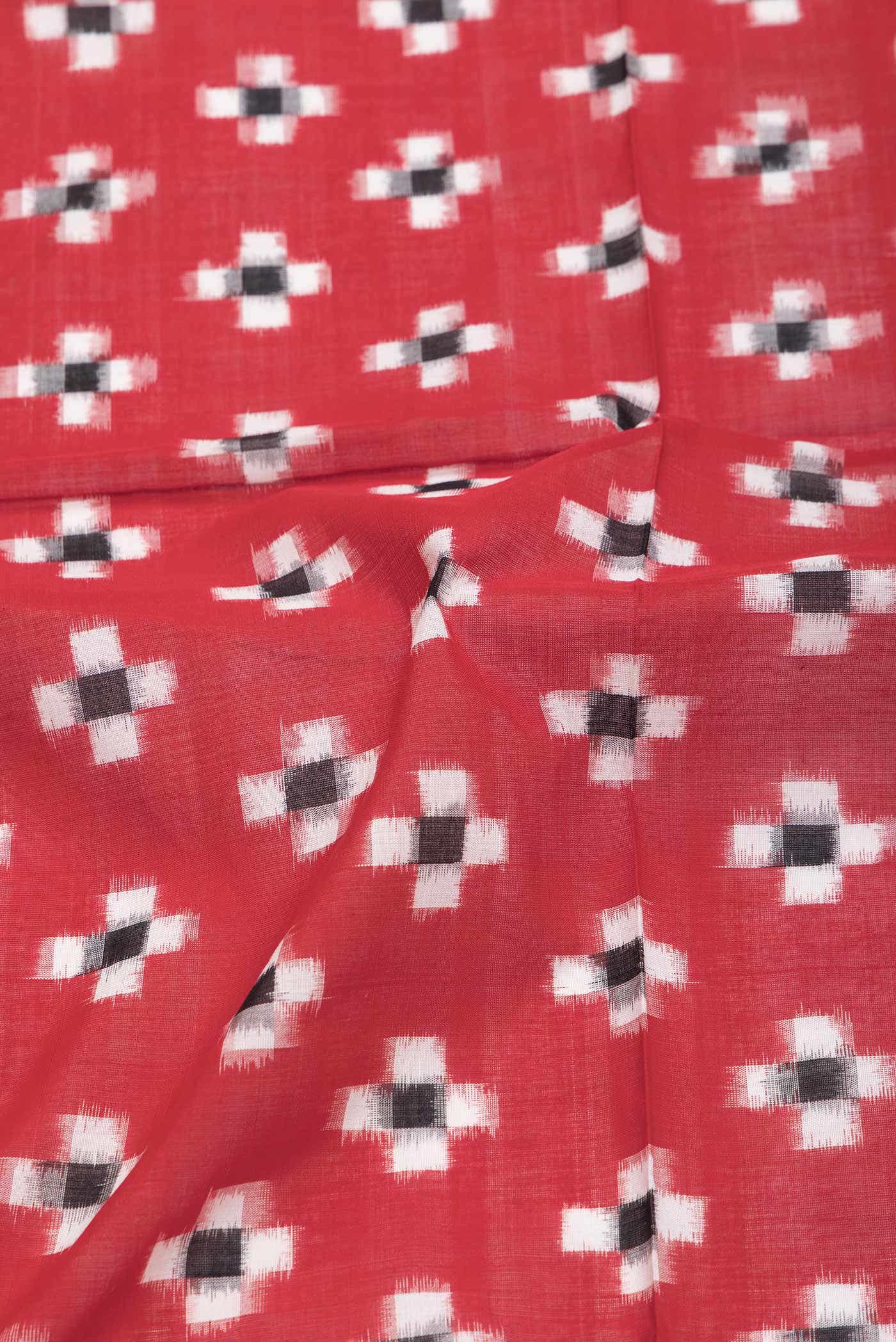 Red Cotton Saree