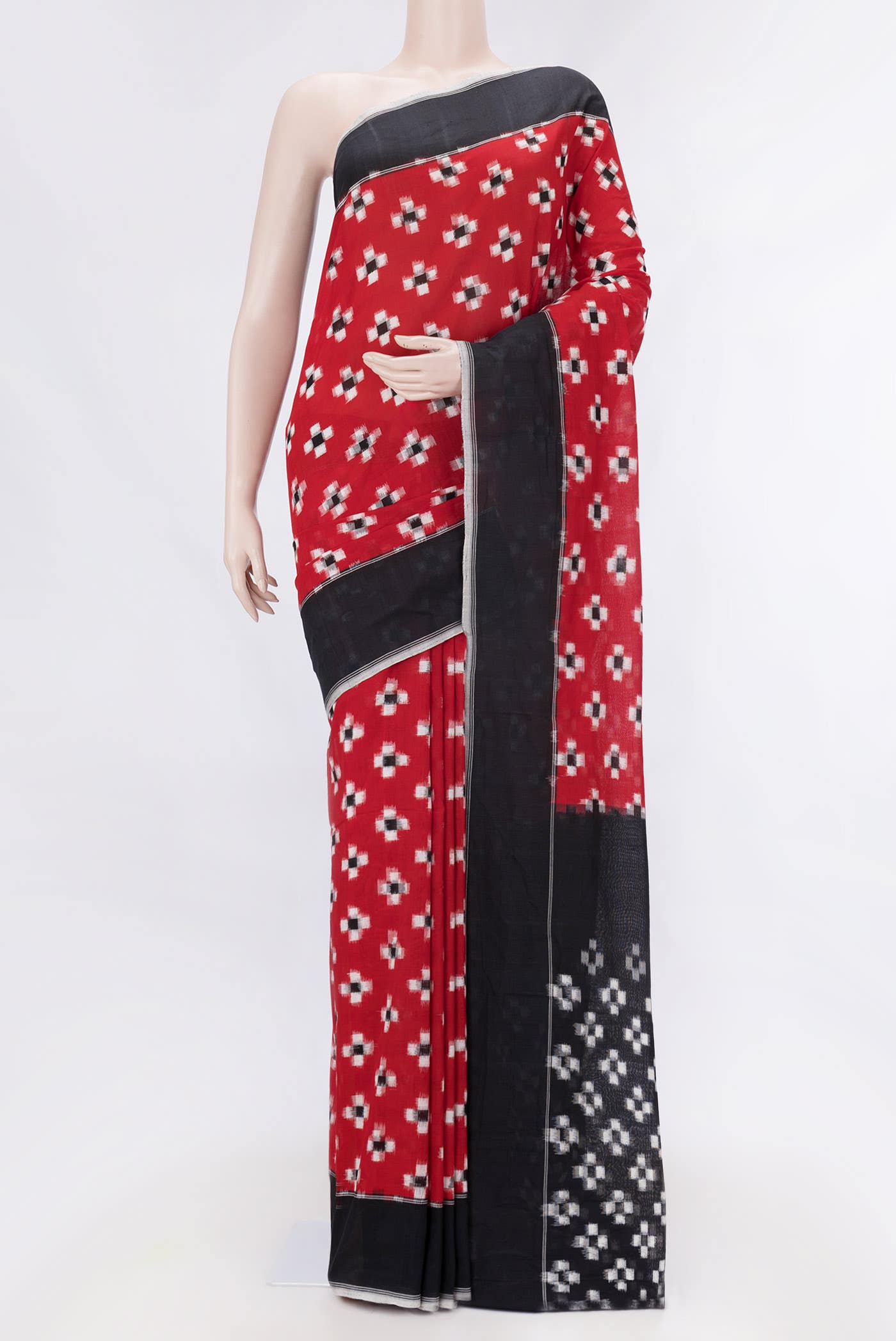 Red Cotton Saree