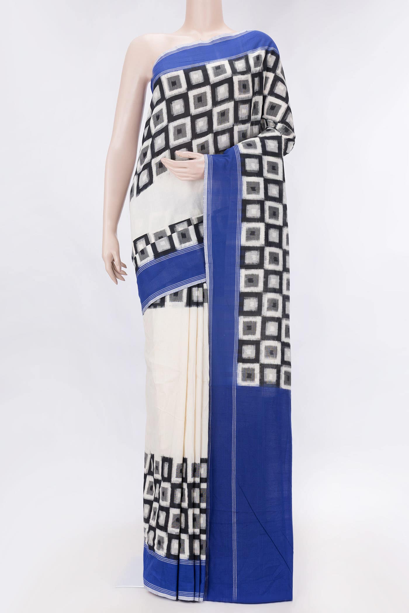Off White Cotton Saree