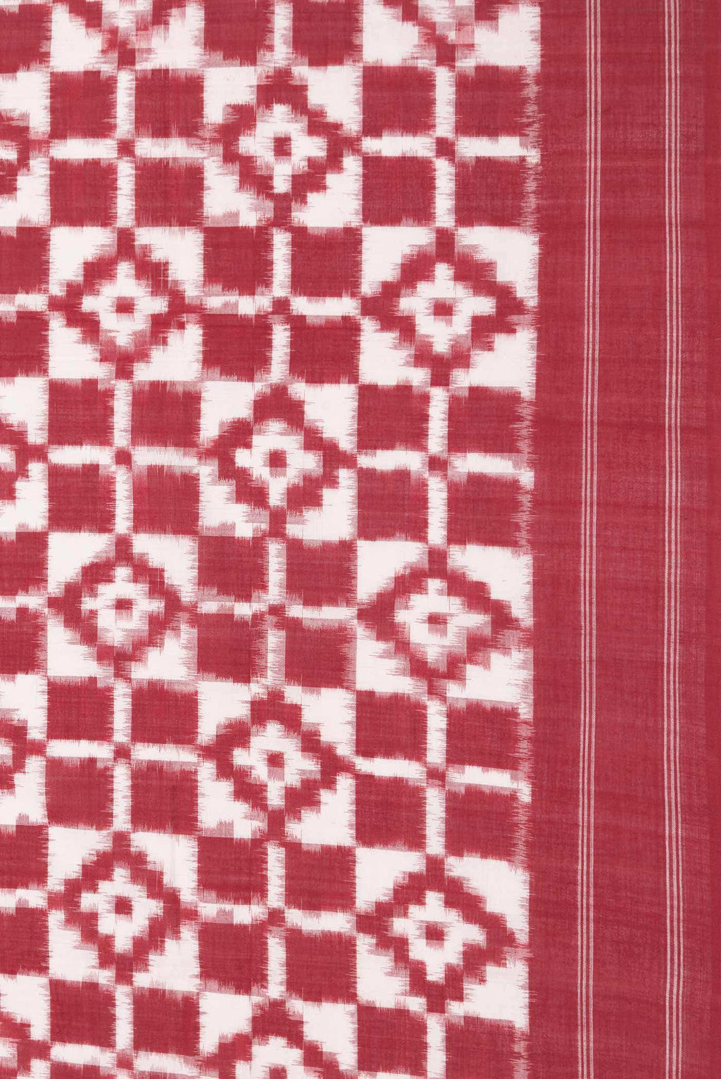 Maroon Cotton Saree