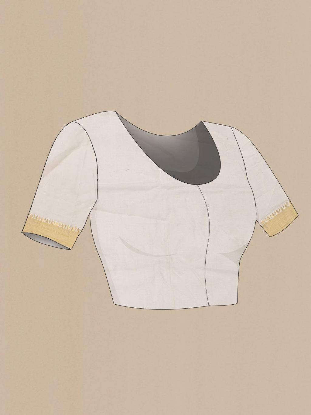 Off White Kerala Cotton Saree