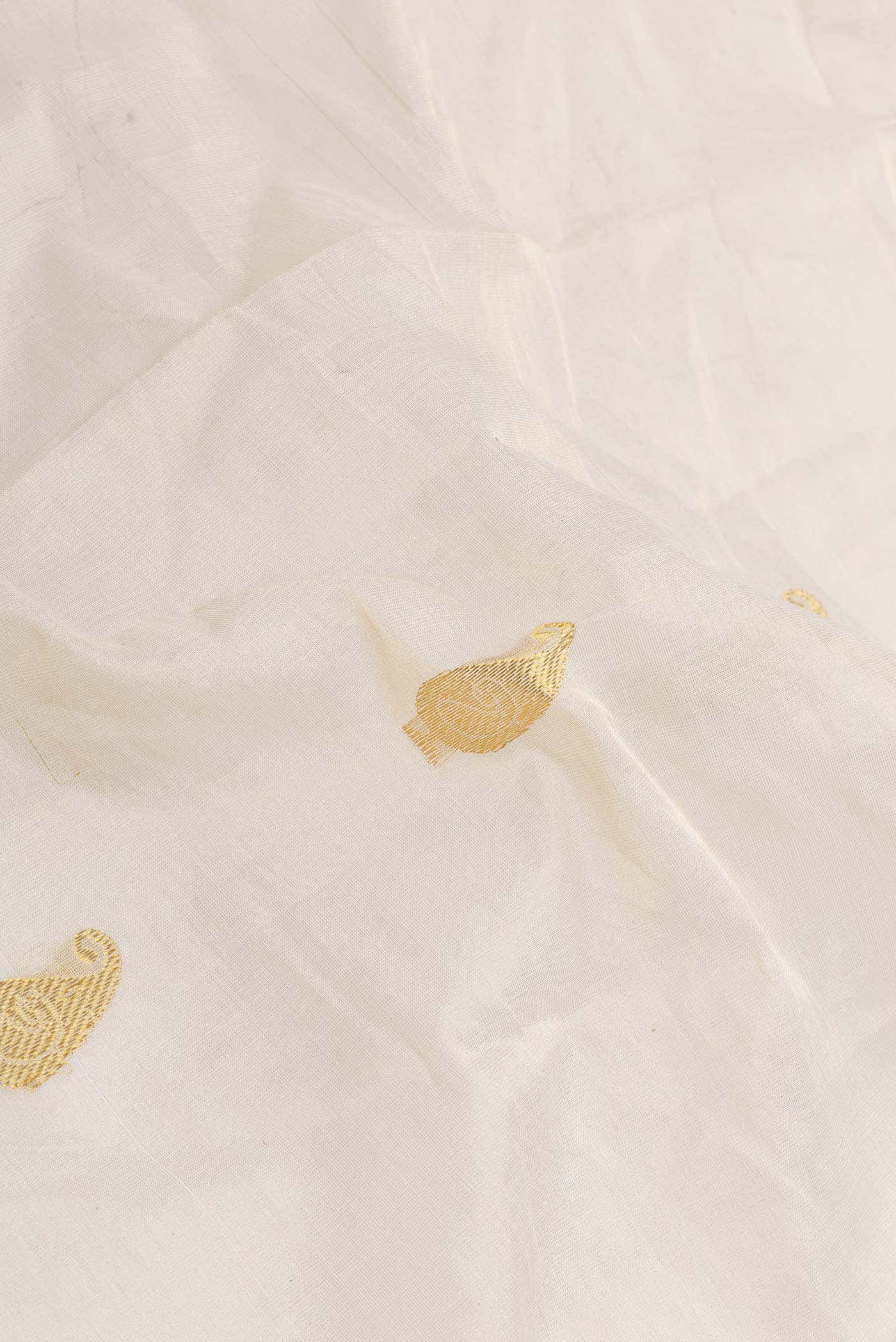 Off White Kerala Cotton Saree