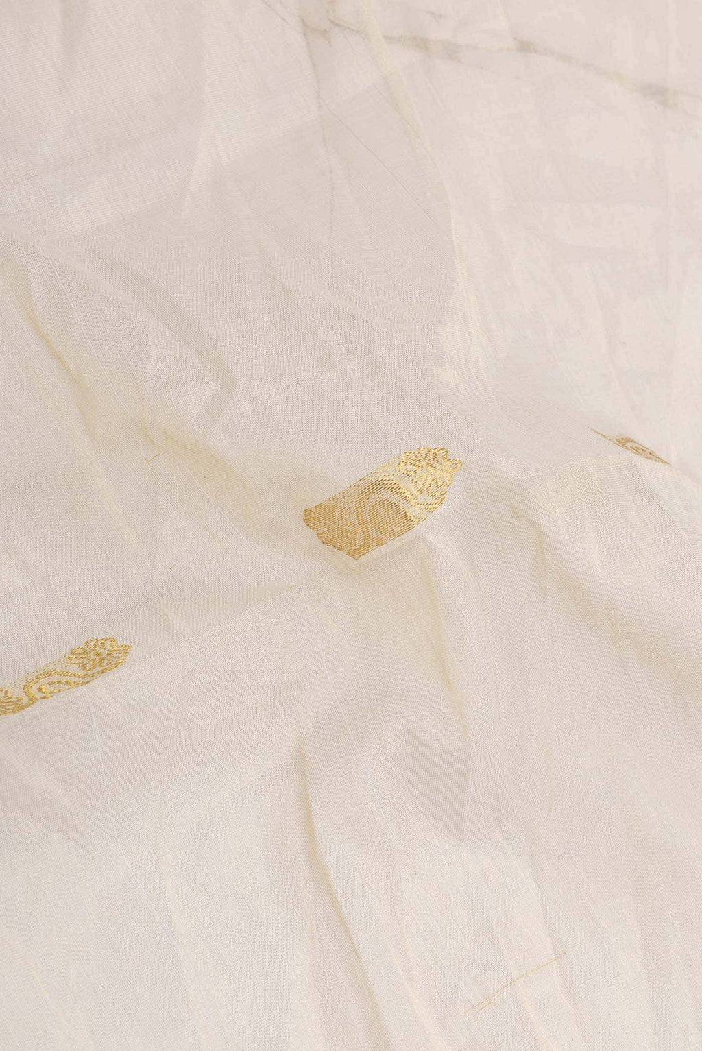 Off White Kerala Cotton Saree