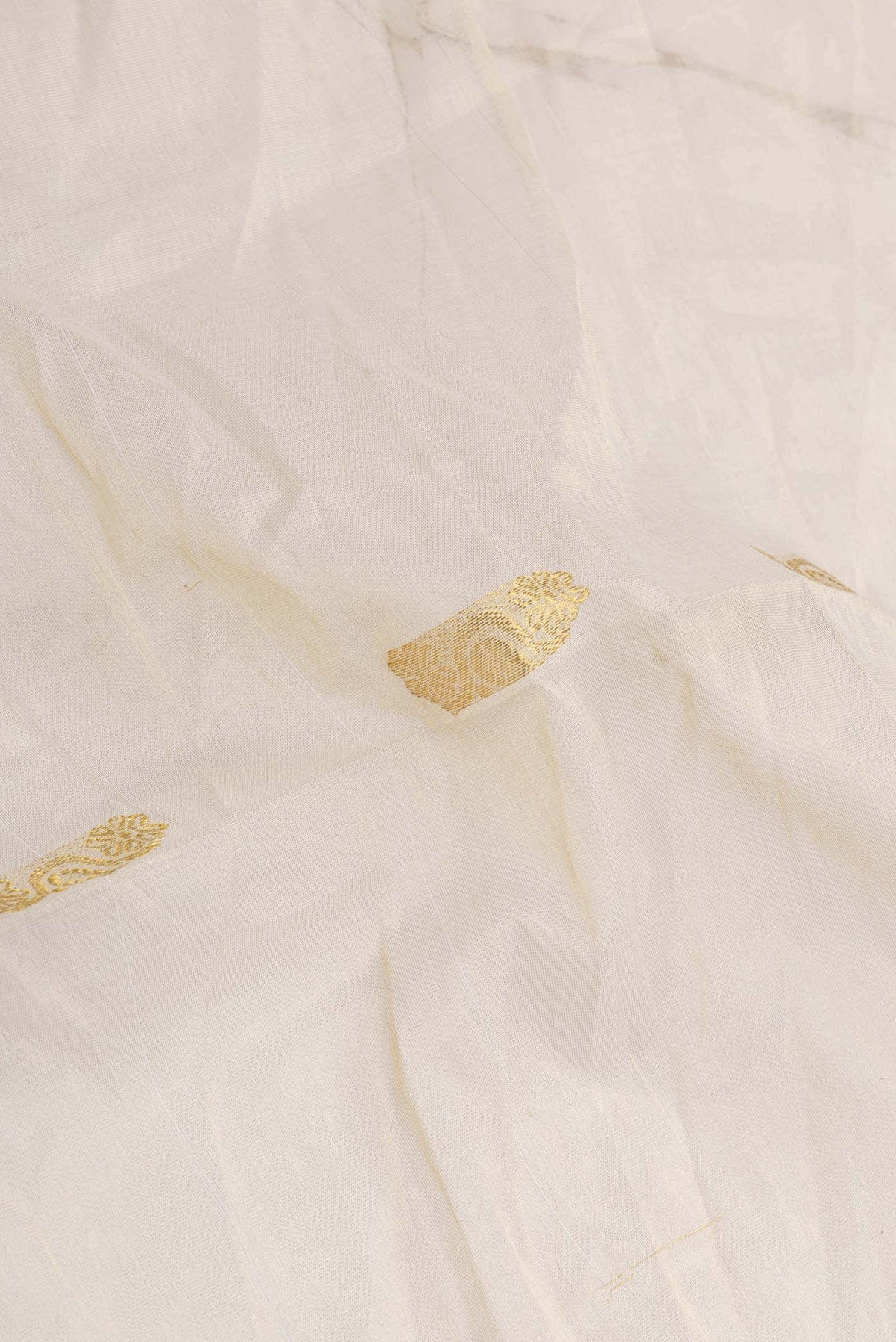 Off White Kerala Cotton Saree