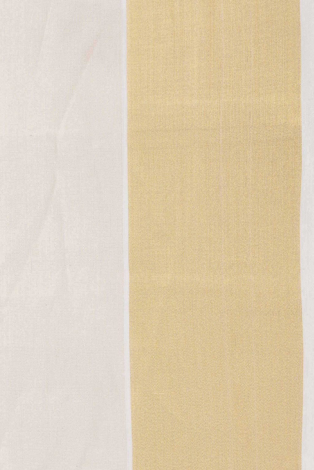 Off White Kerala Cotton Saree