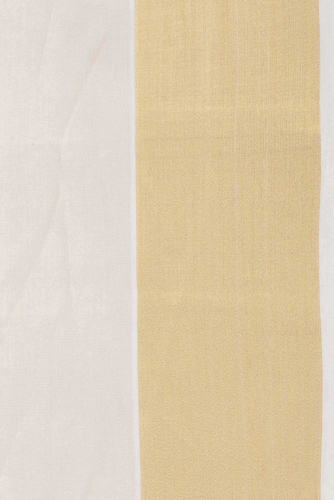 Off White Kerala Cotton Saree
